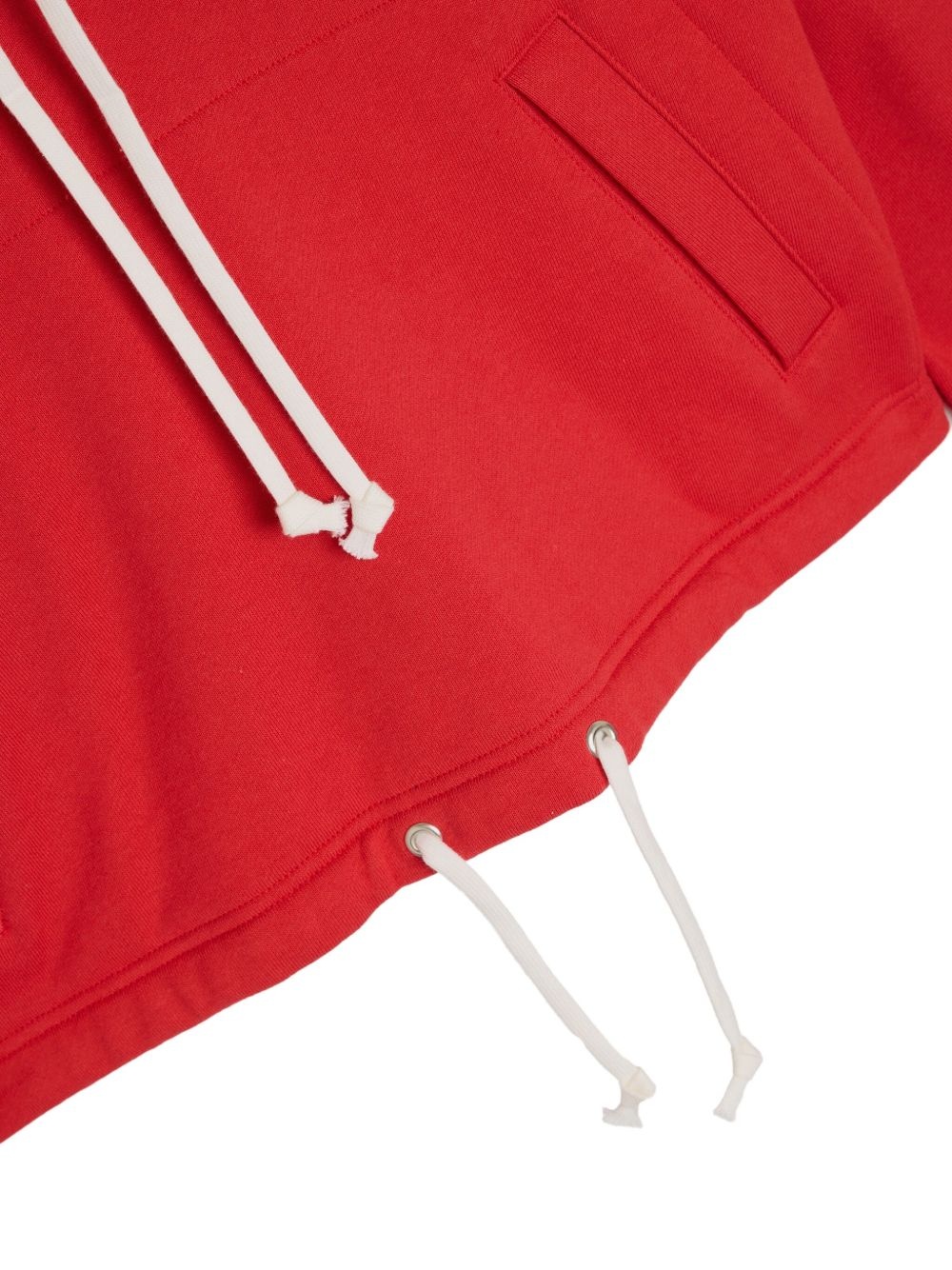 cotton cropped hoodie - 4