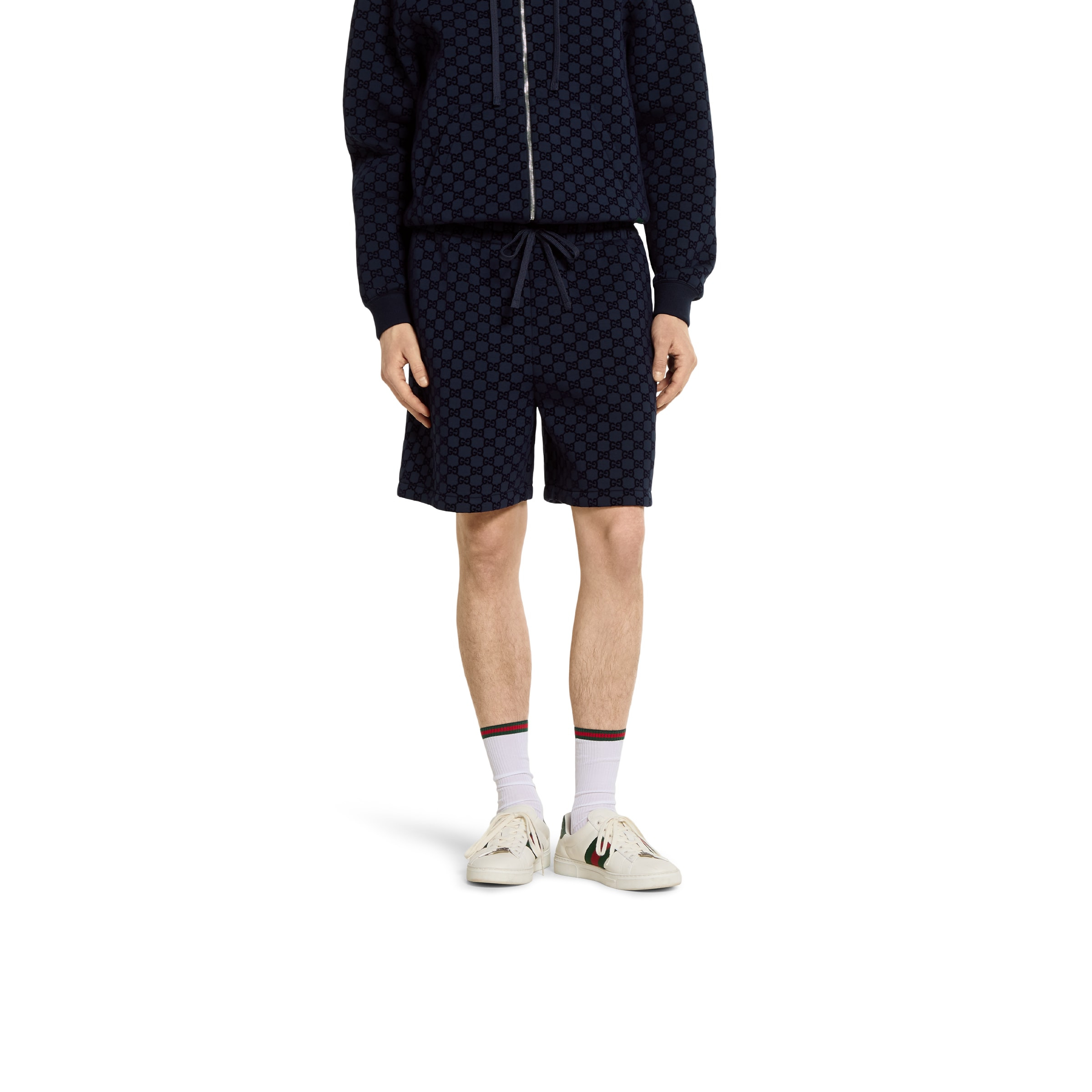 Printed double jersey viscose shorts - 3