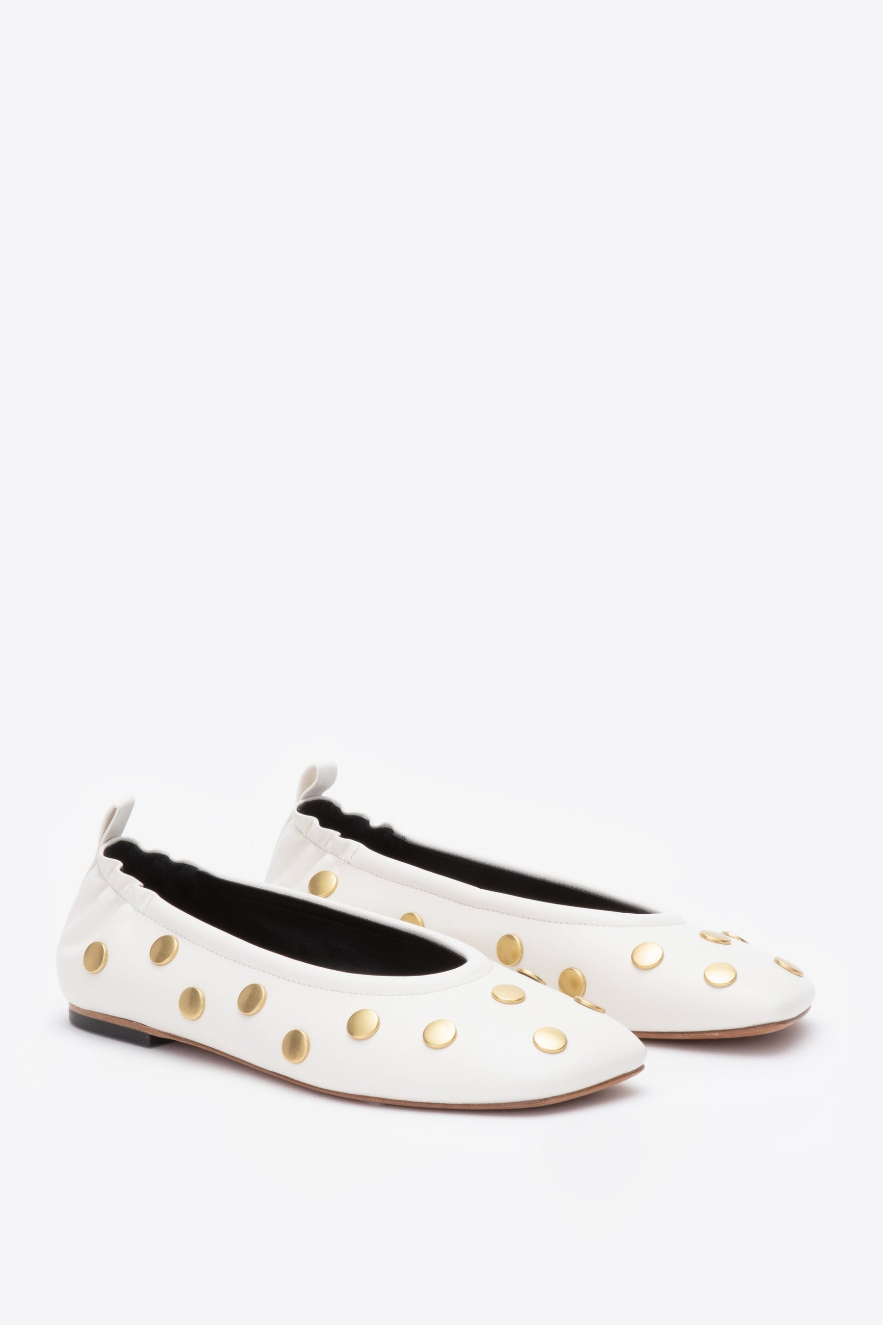 ID Stretch Back Ballerina Flat with Studs - 2