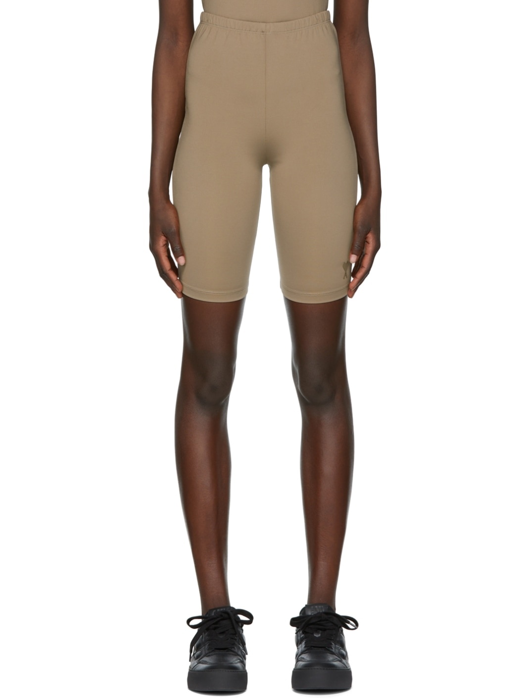 Taupe Ami De Coeur Shorts - 1