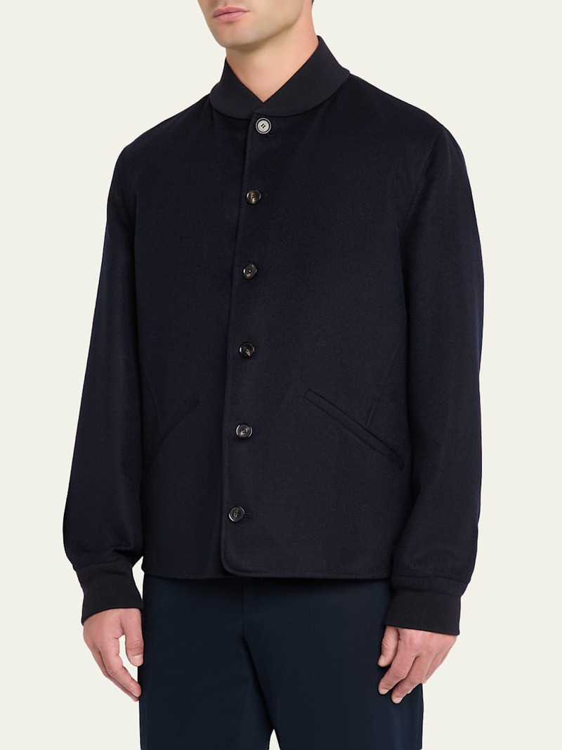 Loro Piana Men's Rik Water-Repellent Cashmere Blouson outlook