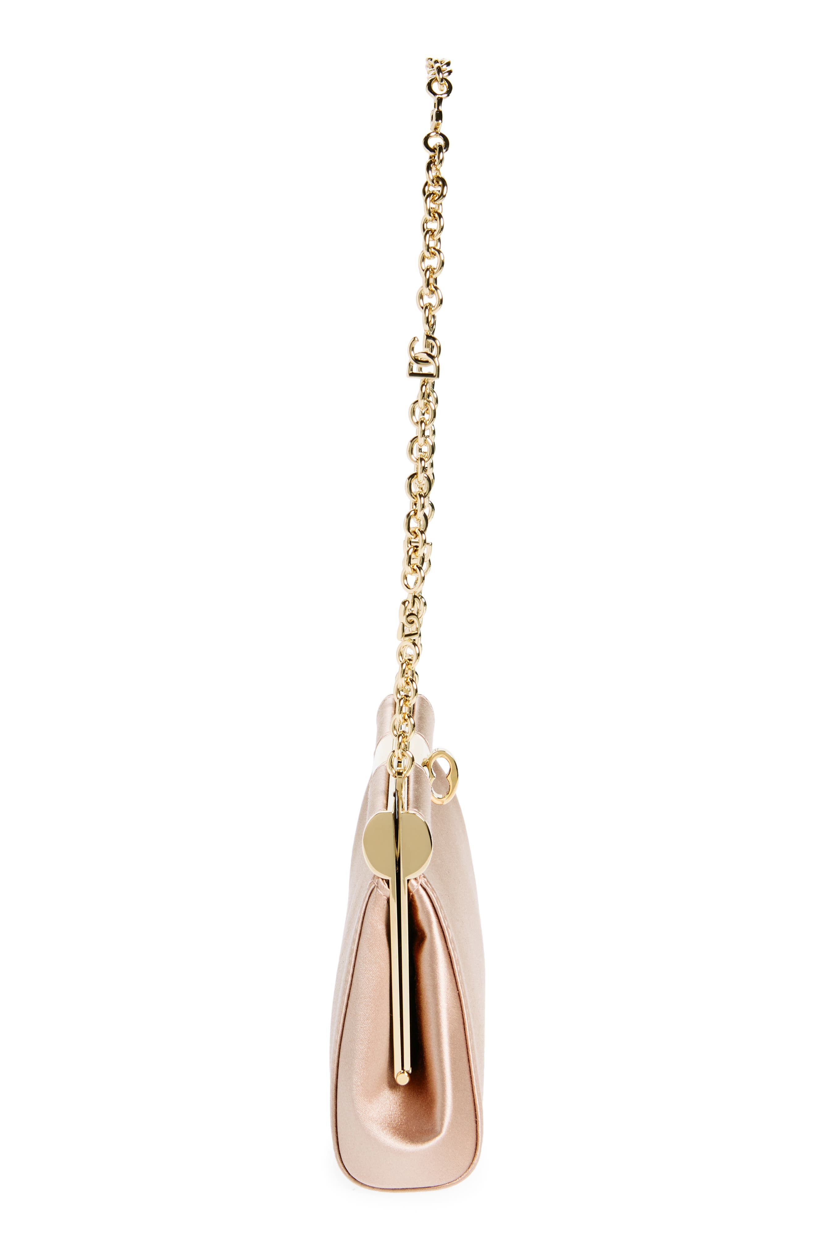 Small Marlene Satin Shoulder Bag - 6