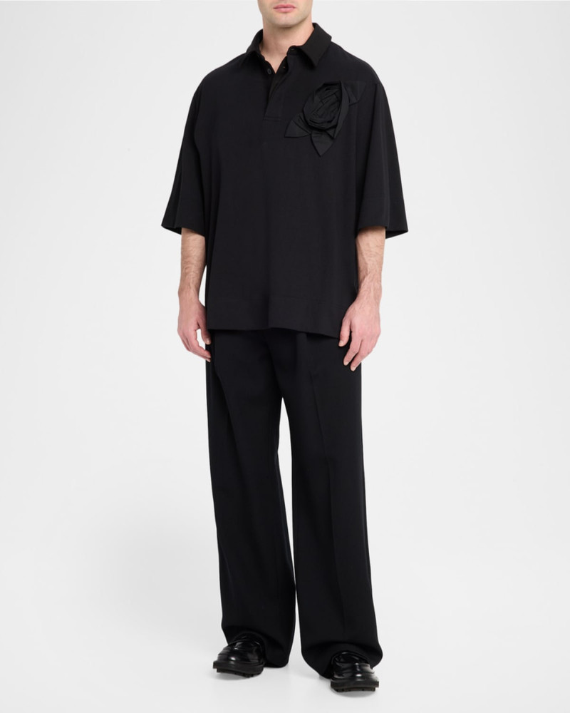 Simone Rocha Men & apos;s Pressed Rosette Rugby Jersey outlook