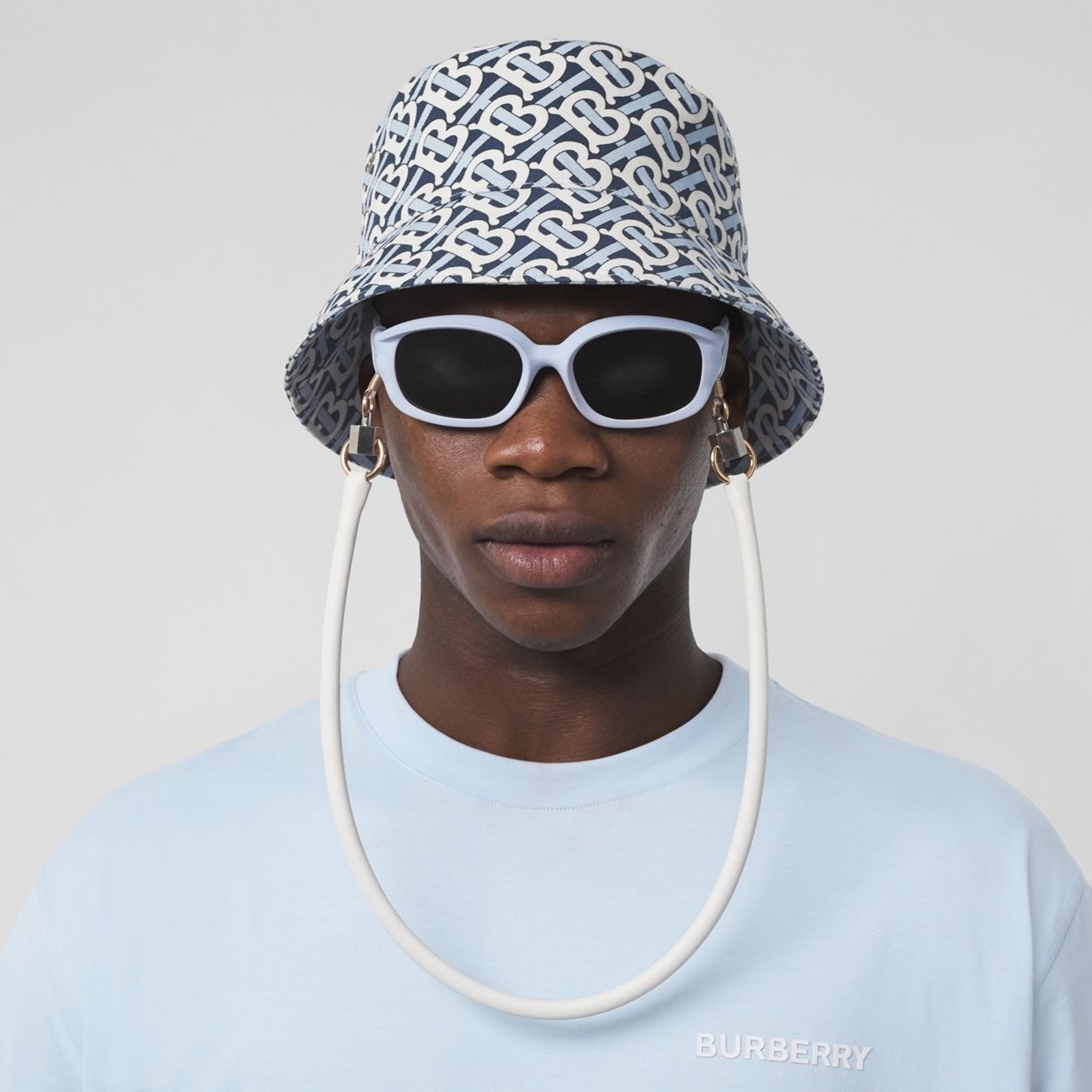 Monogram Print Cotton Bucket Hat - 4