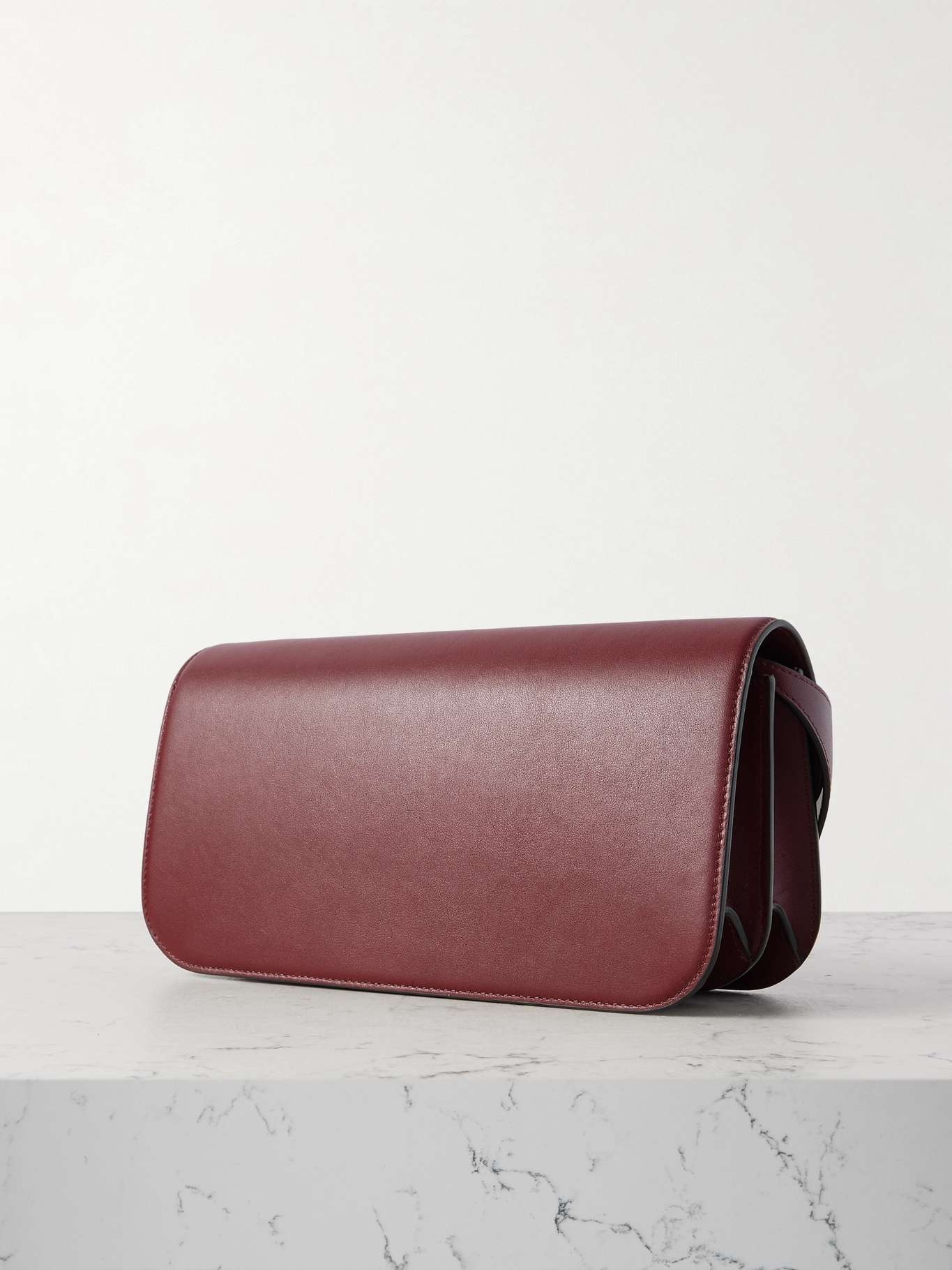 Phoenix Baguette leather shoulder bag Burgundy - 3