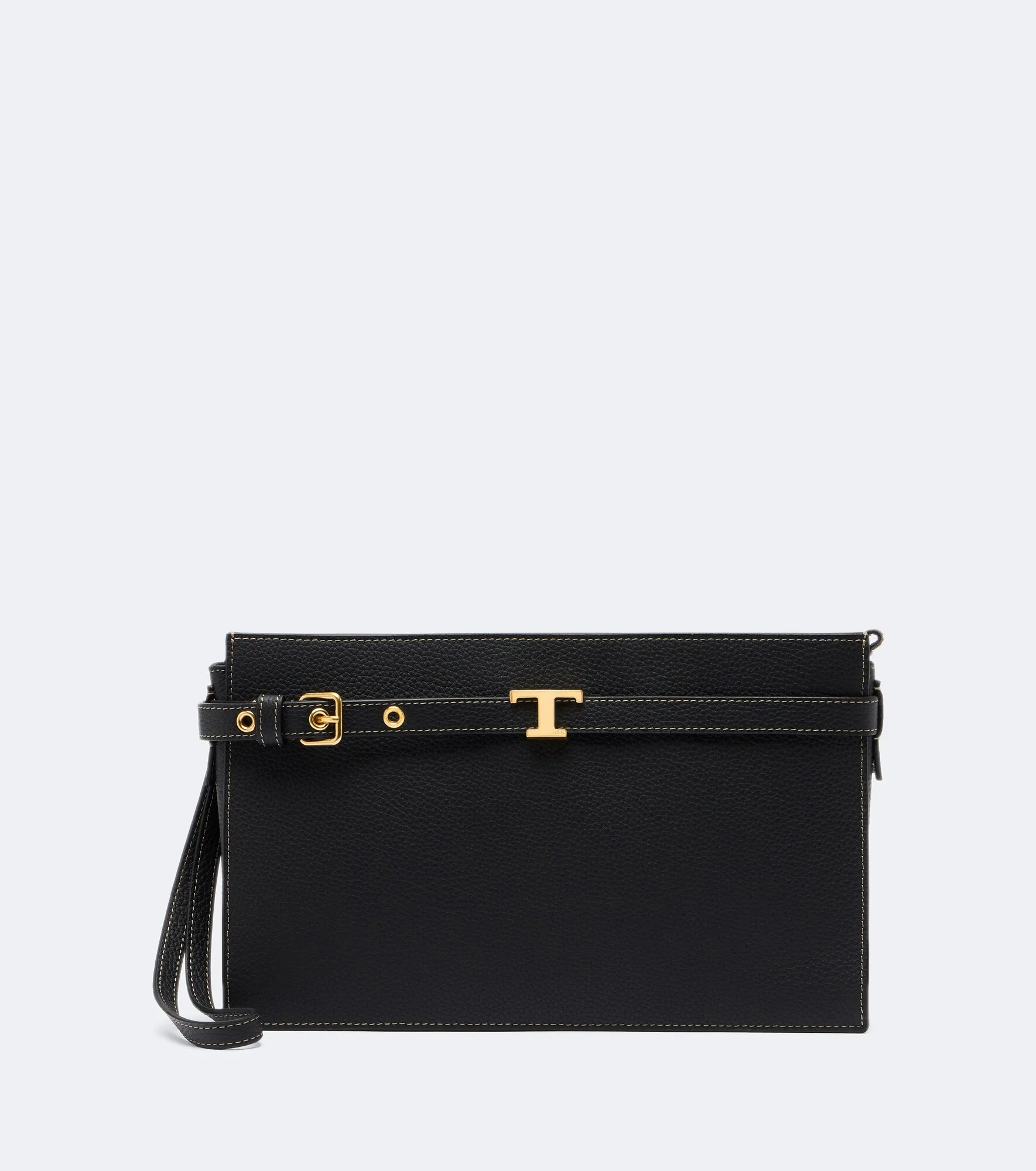 T Signature Small leather clutch - 1