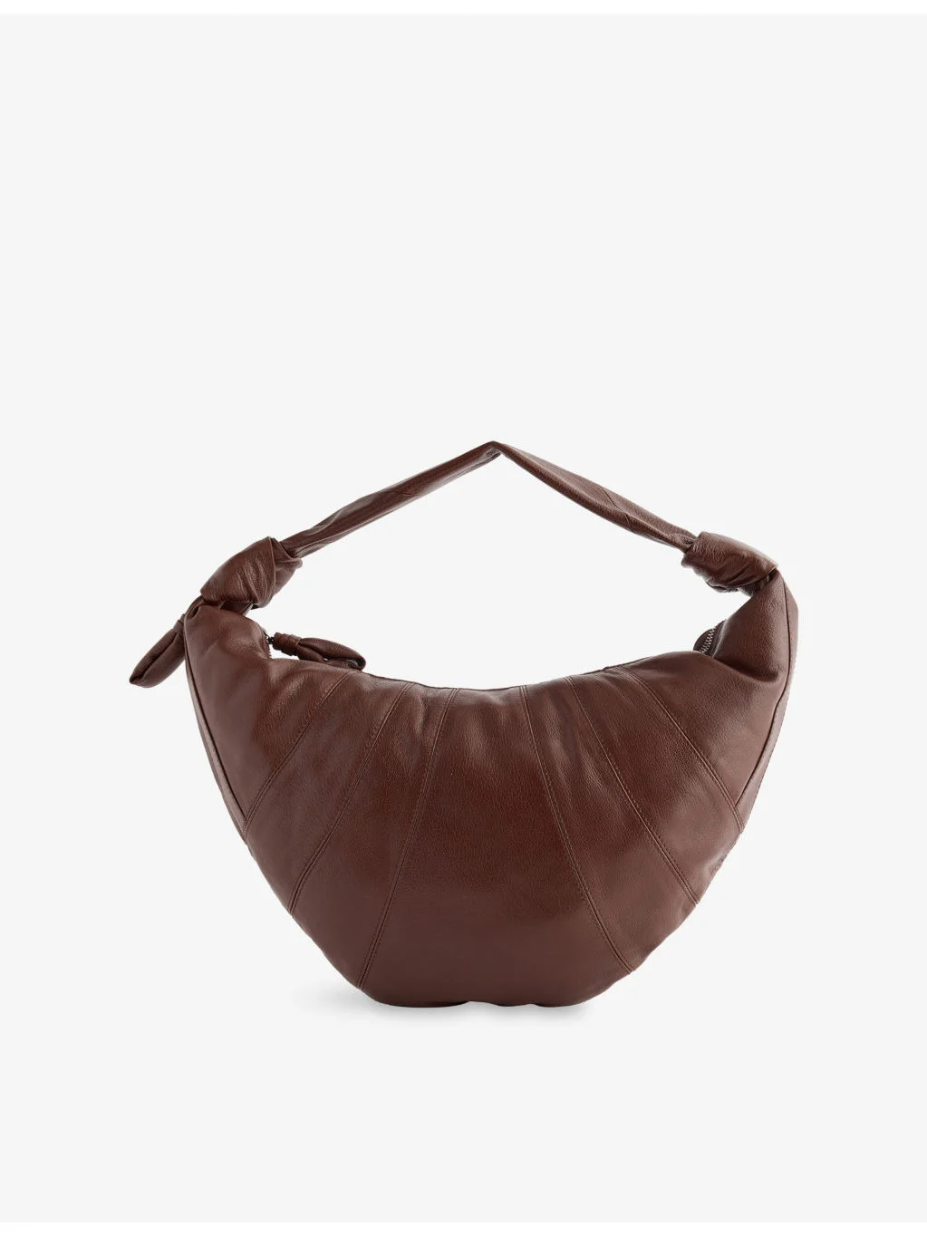 Fortune Croissant Grained Leather Shoulder Bag - 1