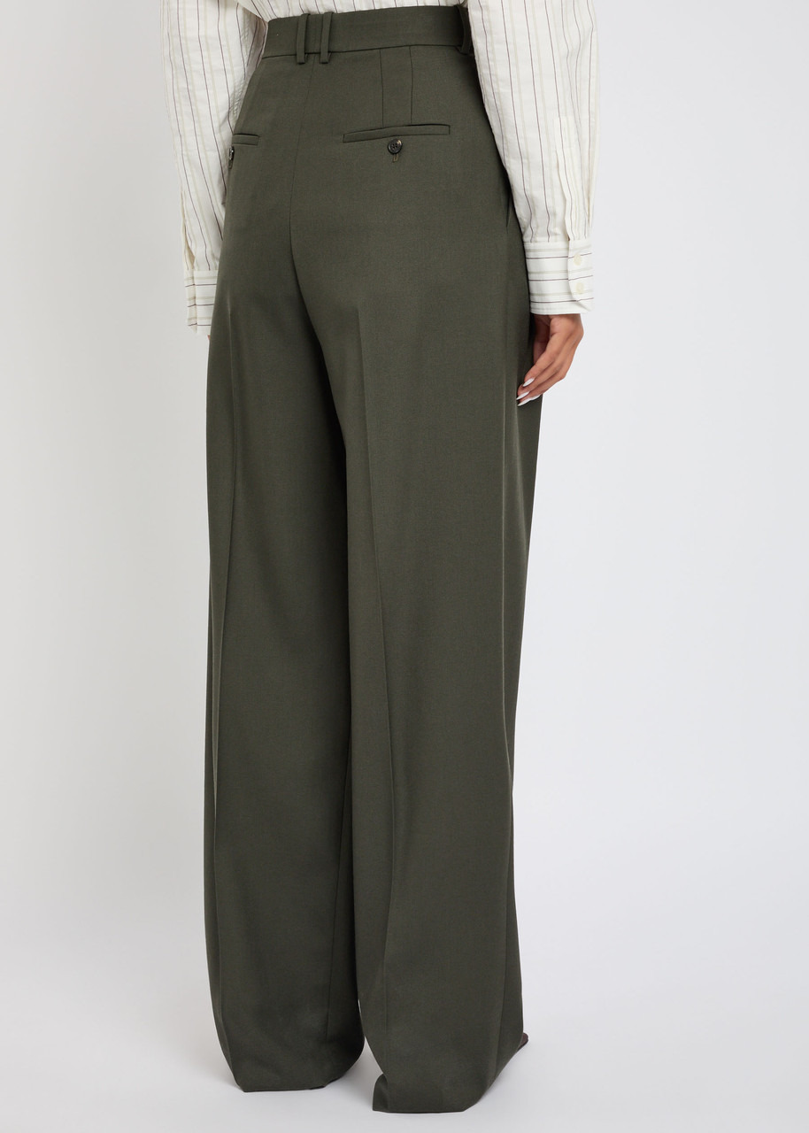 Yves Saint Laurent Wide-leg Wool Trousers - 3