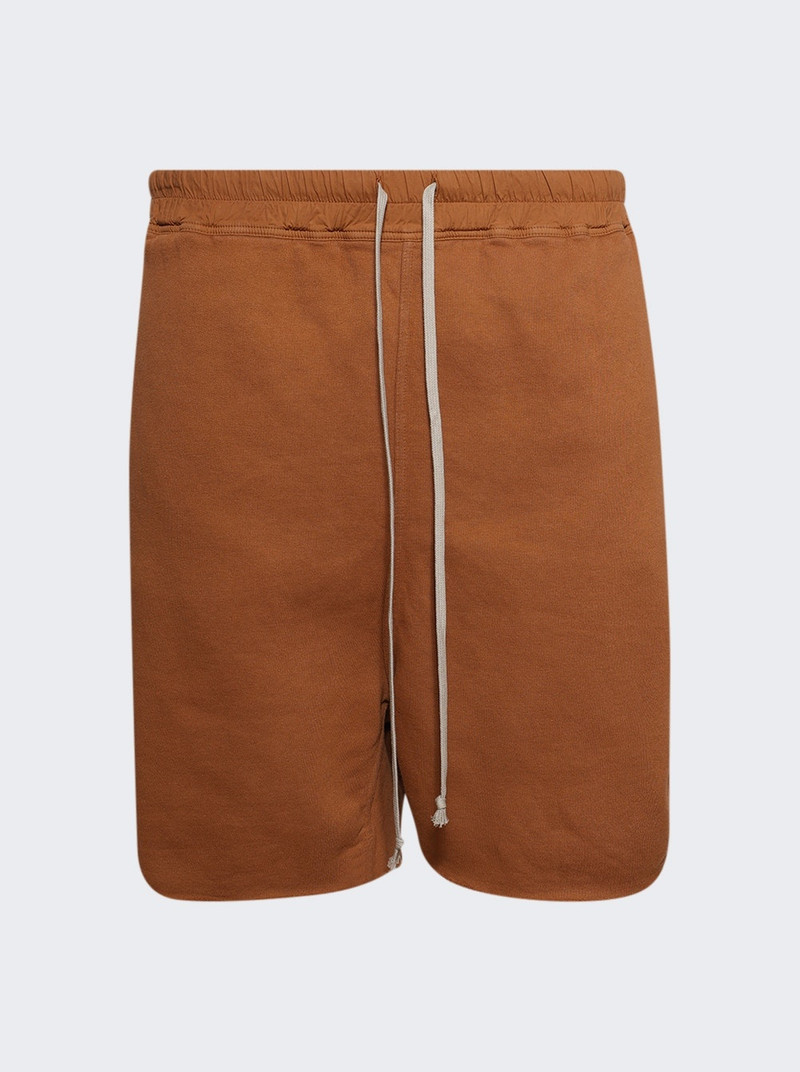 Long Boxers Butt Zip Shorts Orange 1