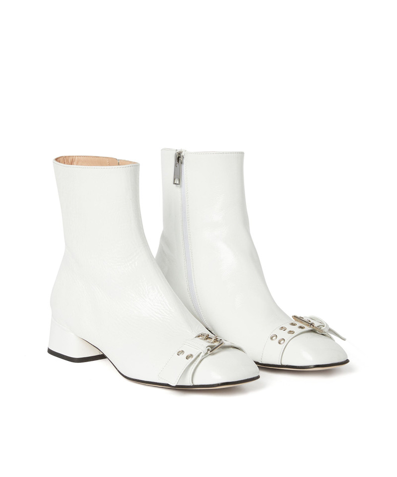 Leather MSGM Buckle ankle boots 3