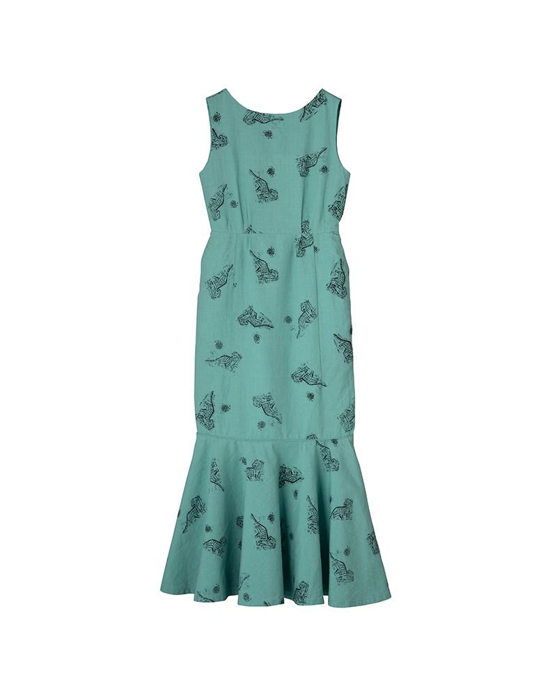 ATHENA DRESS W LT.GREEN 1