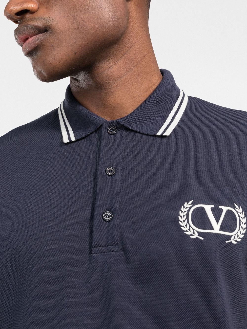 embroidered logo polo shirt - 5