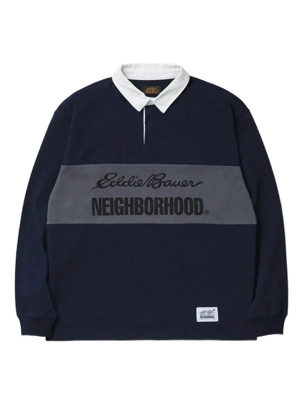 long-sleeve panelled shirt - 1