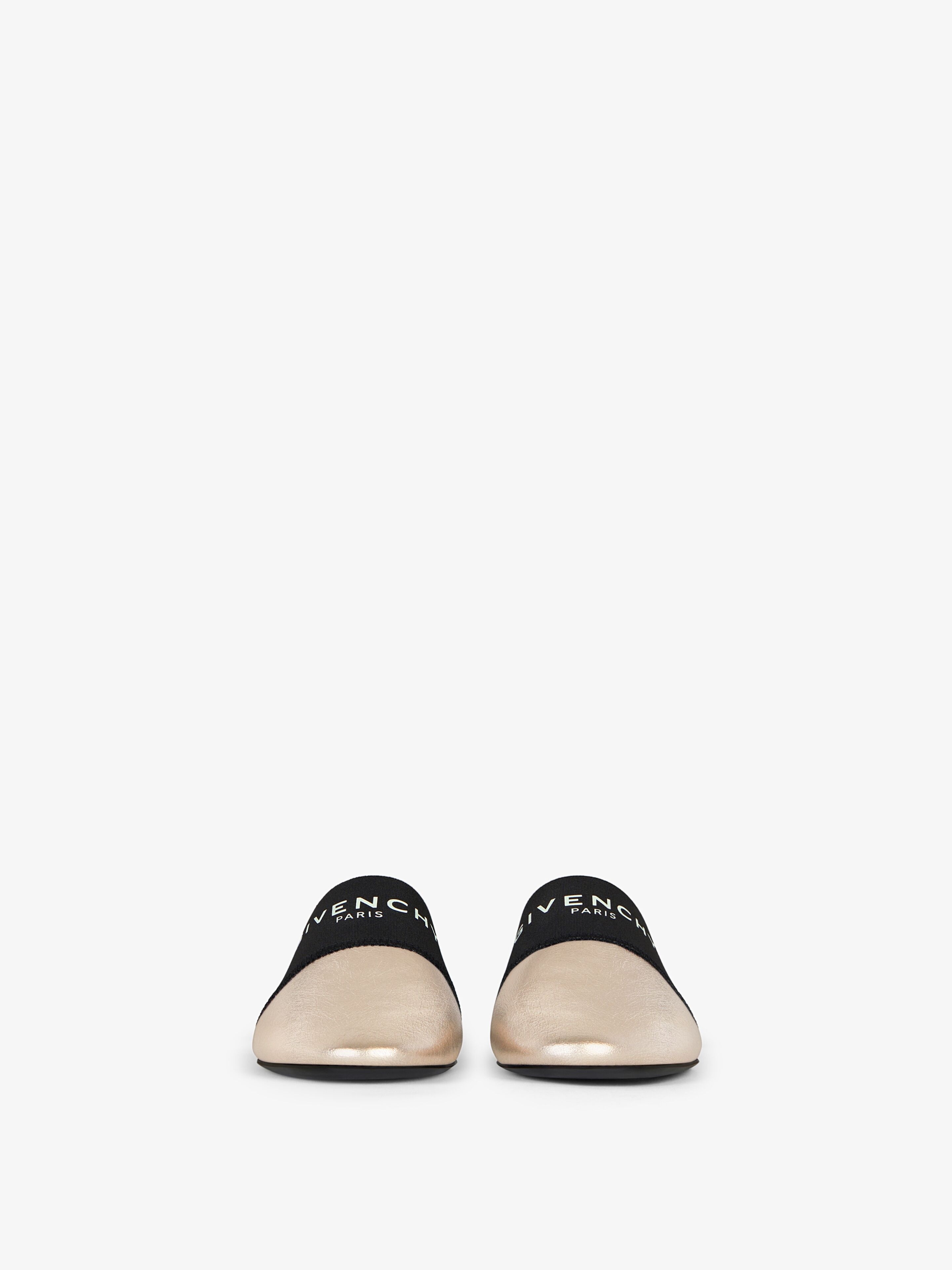 BEDFORD FLAT MULES IN LAMINATED LEATHER - 2