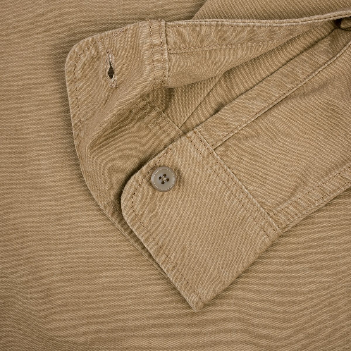 IHSH-395-KHA 7oz Fatigue Cloth Work Shirt - Khaki - 11