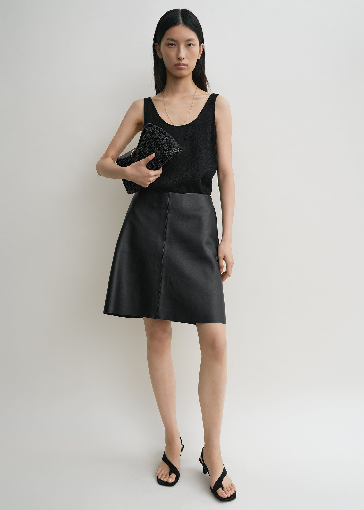 Leather skirt black - 2
