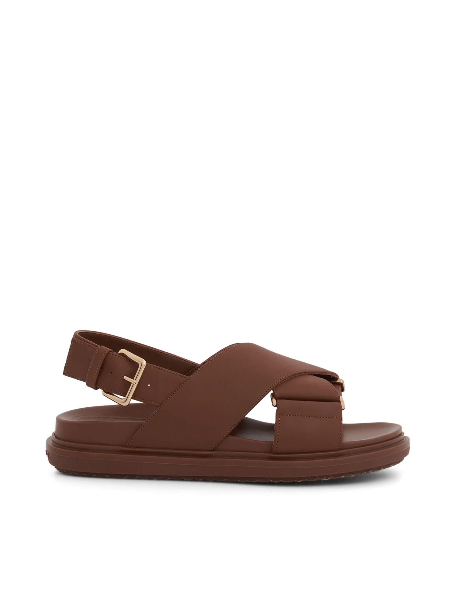Fussbett Criscross Sandal in Gold Brown - 1