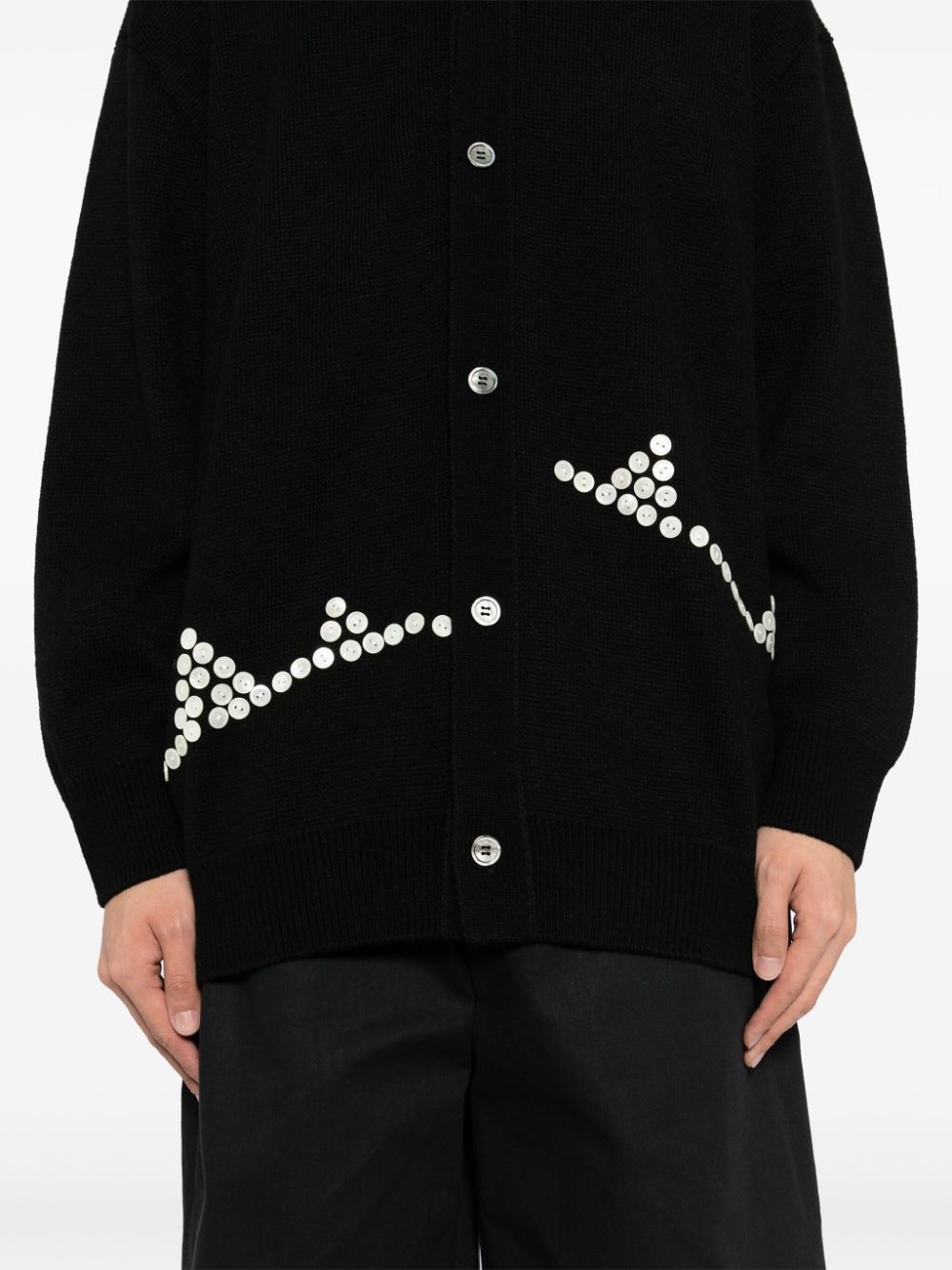 トップス comme des garcons homme plus cardigan S Buttons Cardigan in Black – SVRN