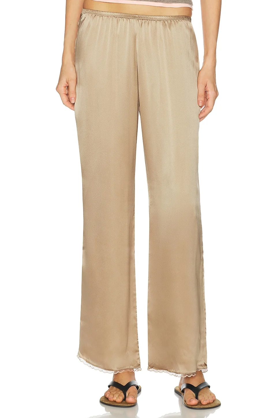 The Silk Lace Simple Pant - 1