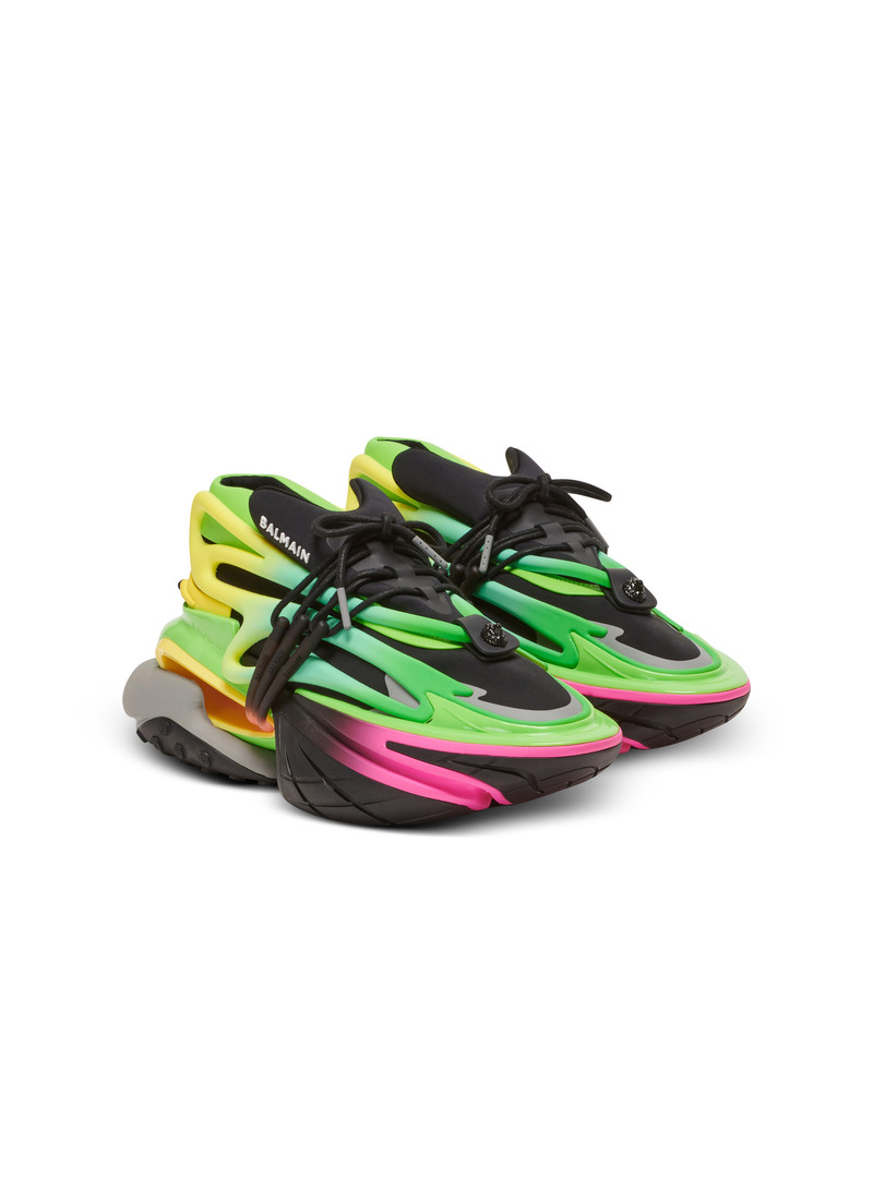 Unicorn trainers in neoprene and leather 2