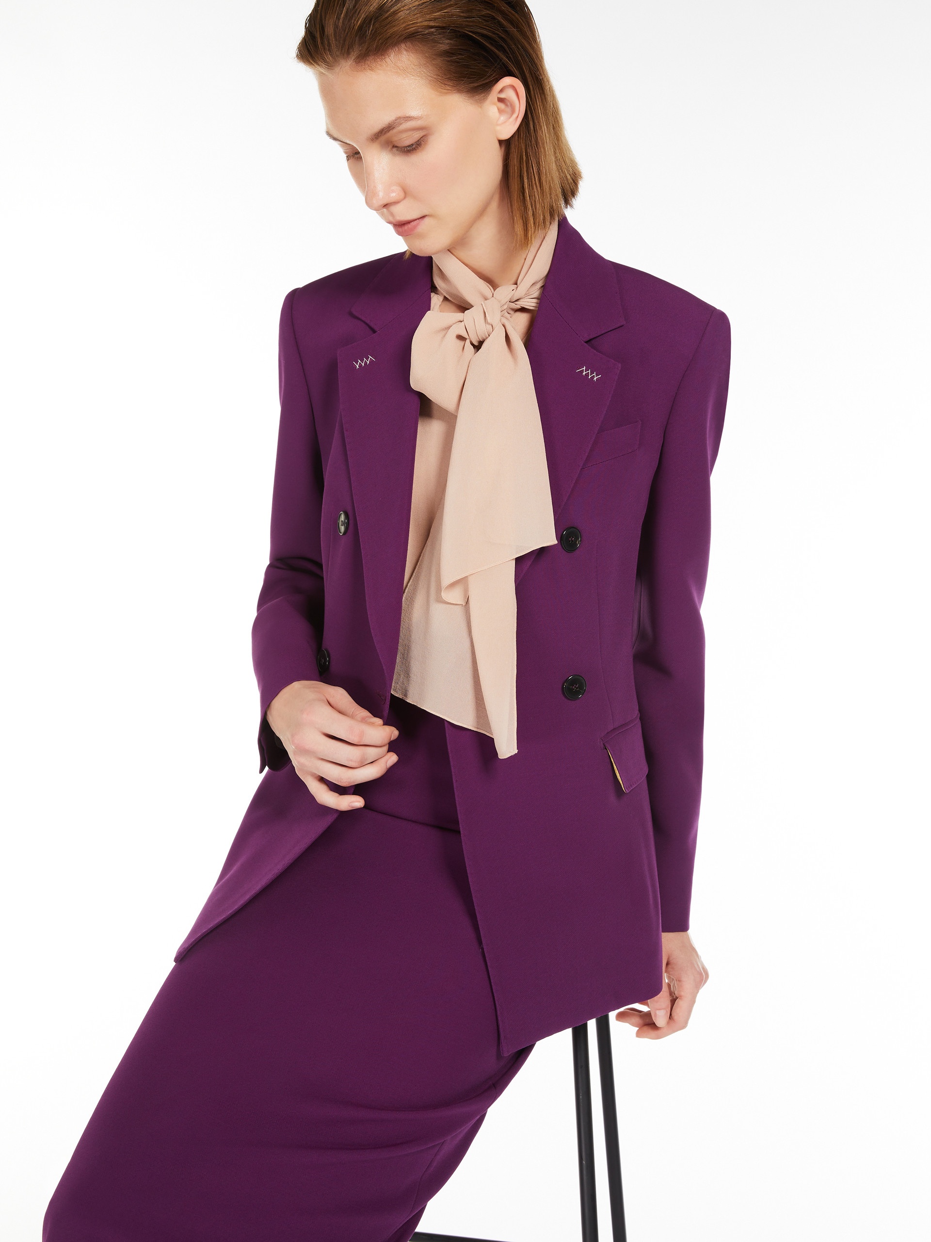 VIADANA Wool and silk midi skirt - 2