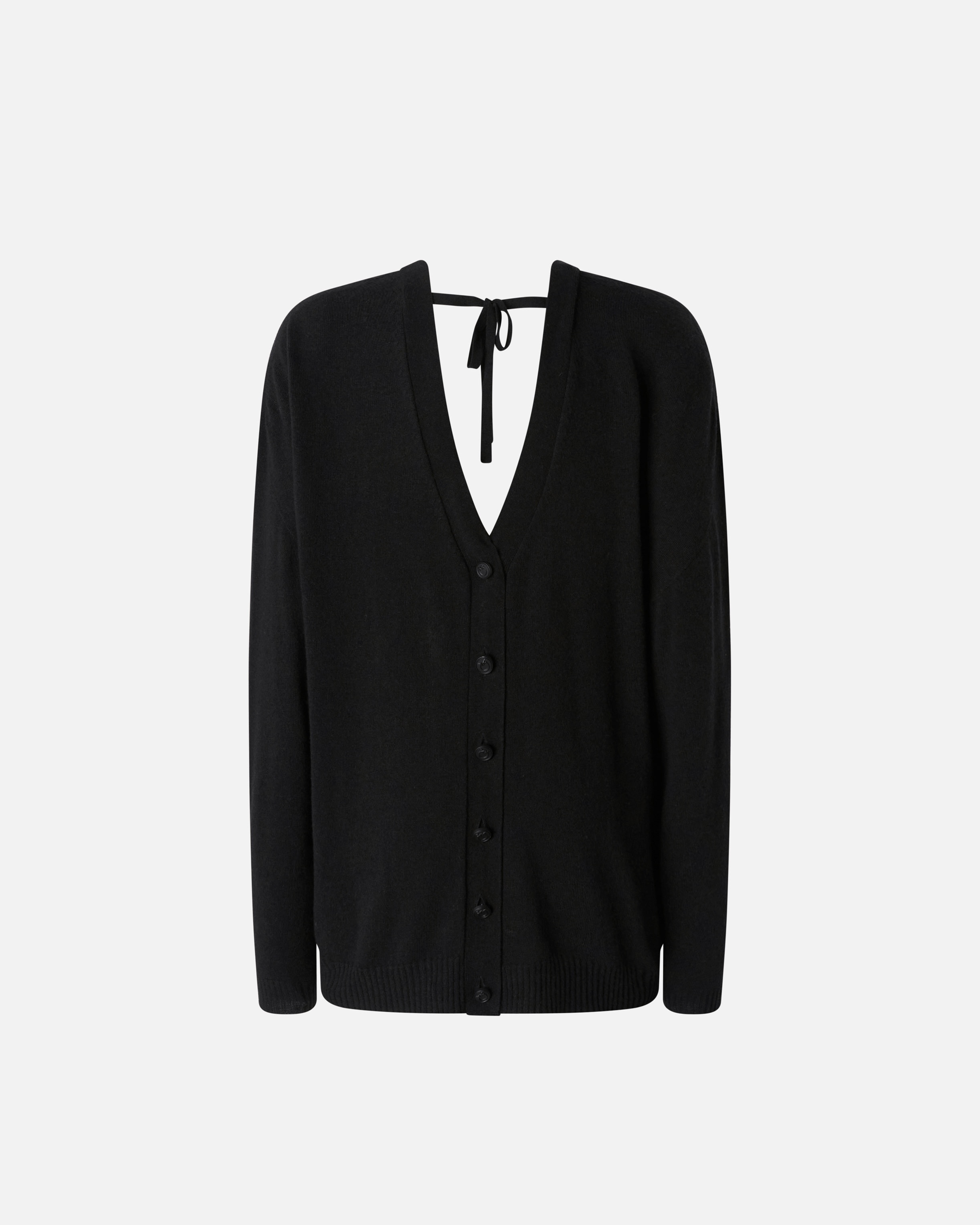 WOOL AND CASHMERE DOUBLE BUTTONED CARDIGAN - 6