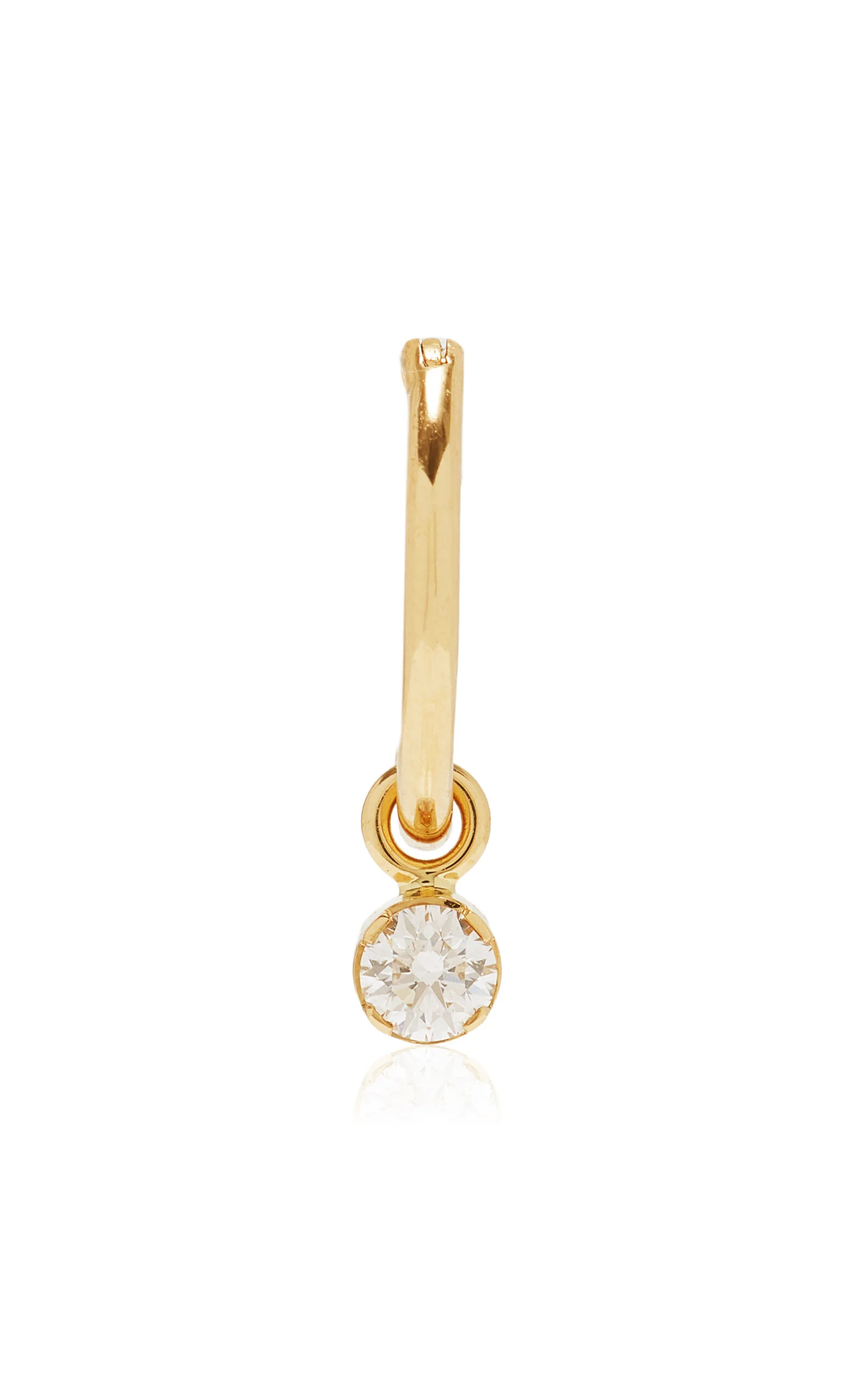 Lily 18K Yellow Gold Diamond Single Earring - 1