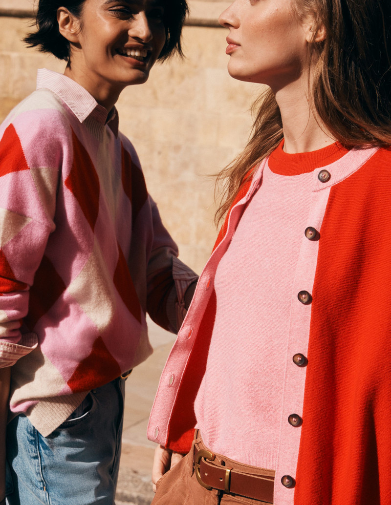 Grace Colour Block Sweater-Pink Lady 7