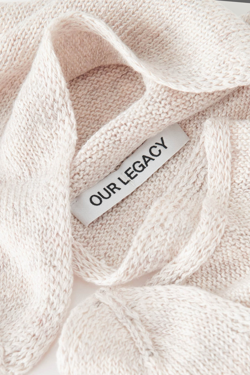 Our Legacy Miniature Scarf Soft Ecru Cyclone Linen outlook