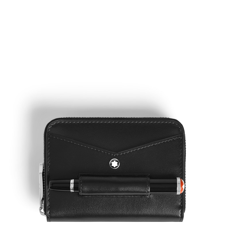 MINI WALLET 2CC WITH ZIP AND PEN LOOP IN MEISTERSTÜCK LEATHER 1