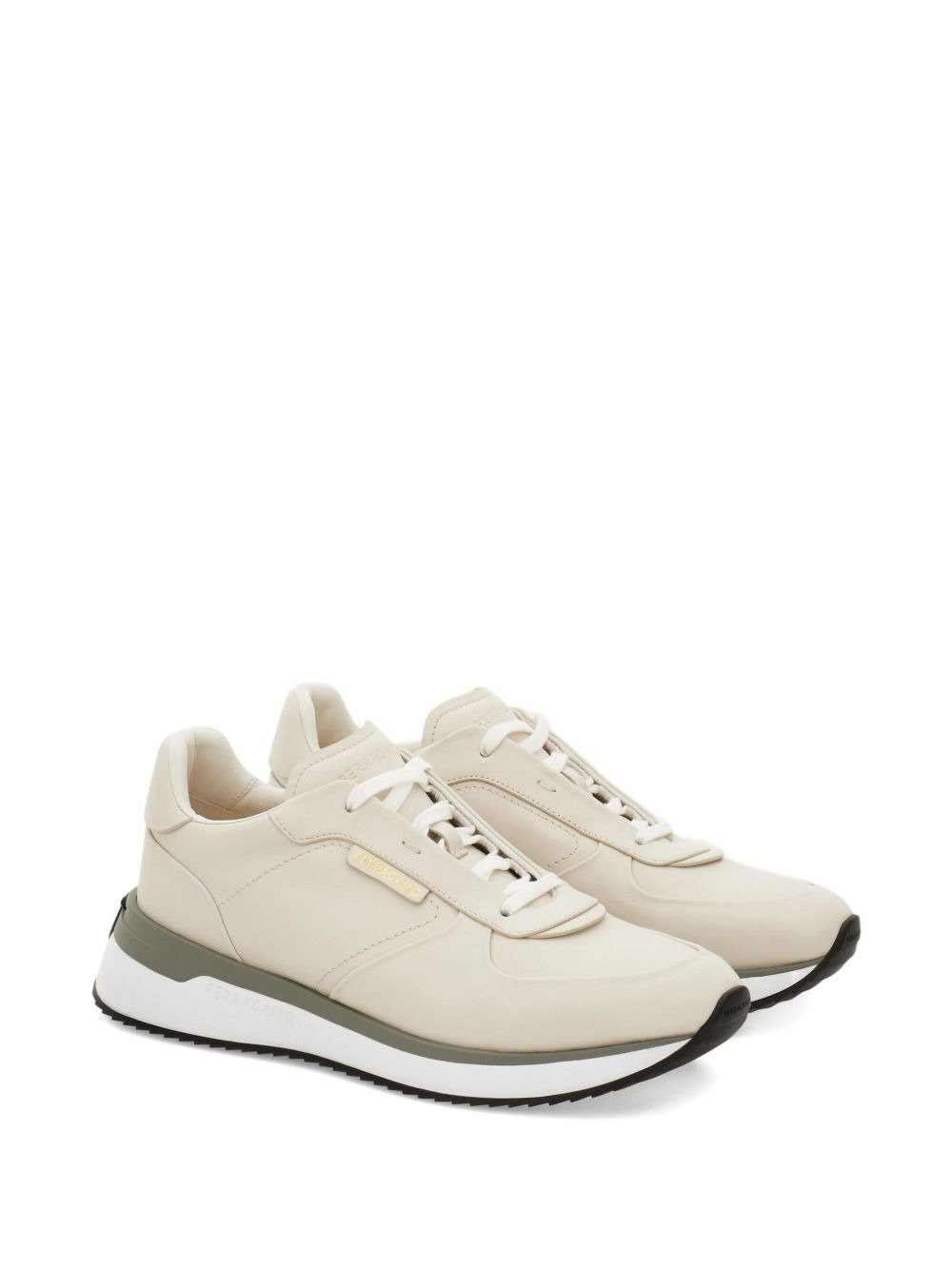 Gancini-detail low-top sneakers - 2