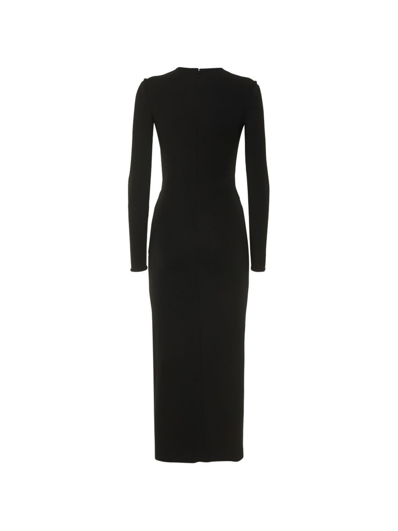 MICHAEL KORS long-sleeve round-neck maxi dress outlook