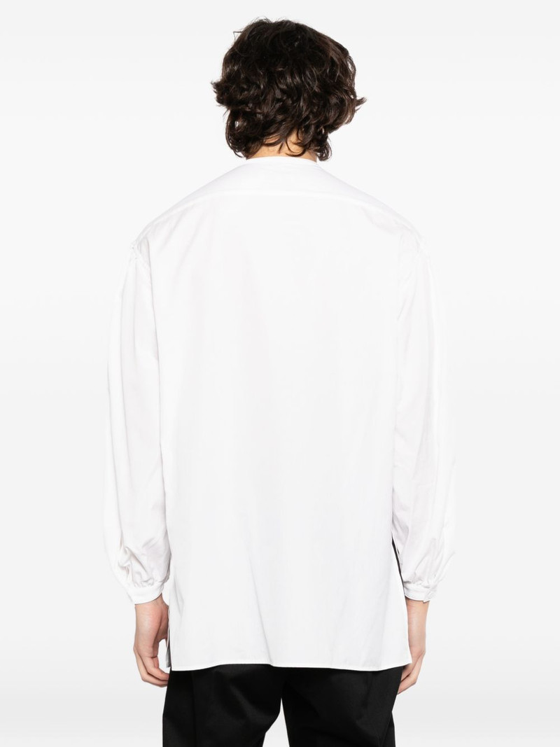 Yohji Yamamoto gathered-sleeve shirt outlook