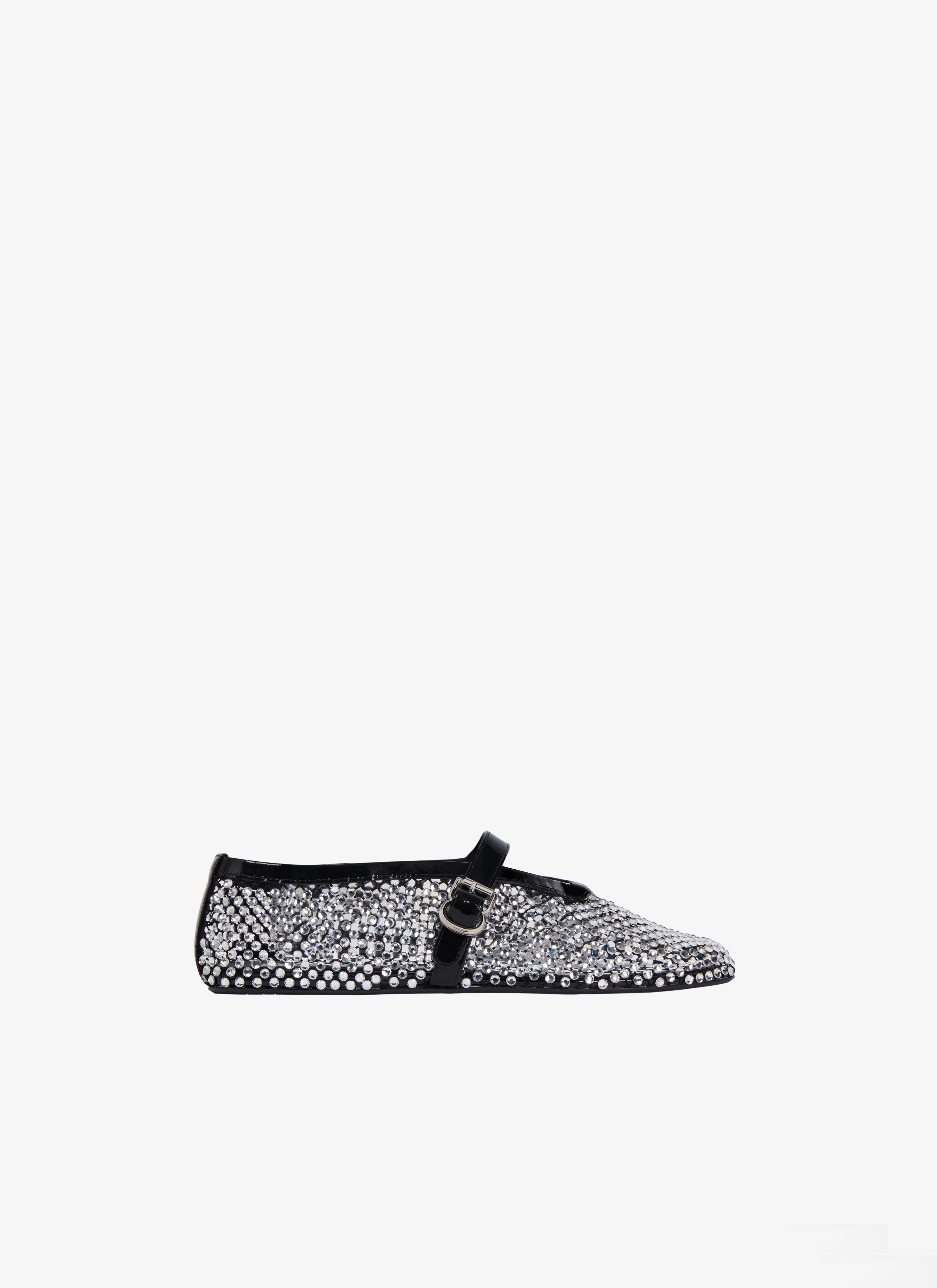 FISHNET AND STRASS BALLET FLATS - 1