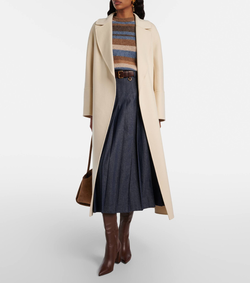 'S Max Mara Elisa virgin wool wrap coat outlook