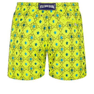 Vilebrequin Men Swim Trunks Embroidered Squad Turtles - Limited Edition outlook