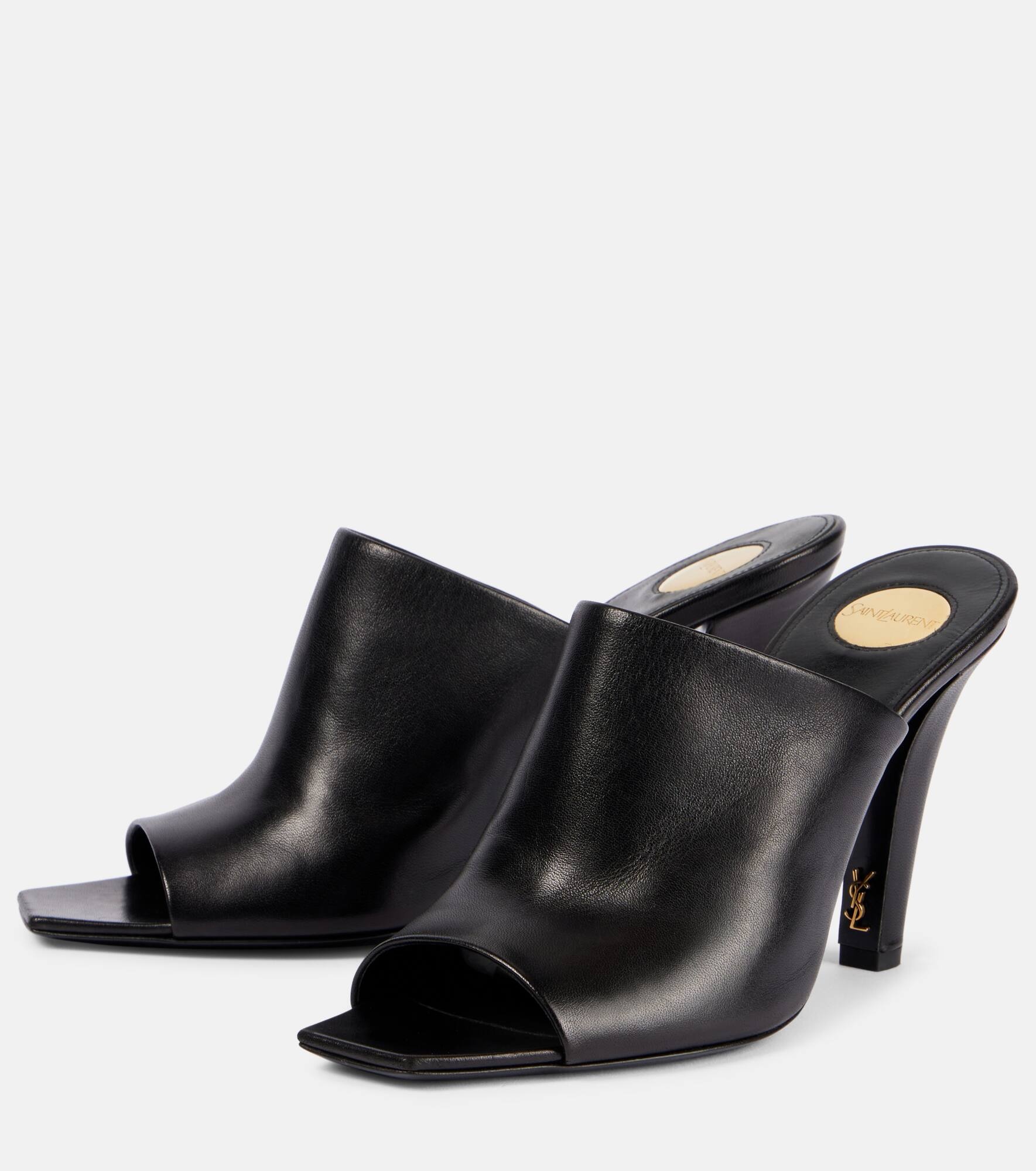 Jill 95 leather mules - 4