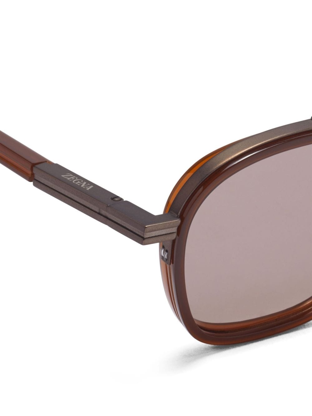 logo-print oval-frame sunglasses - 3