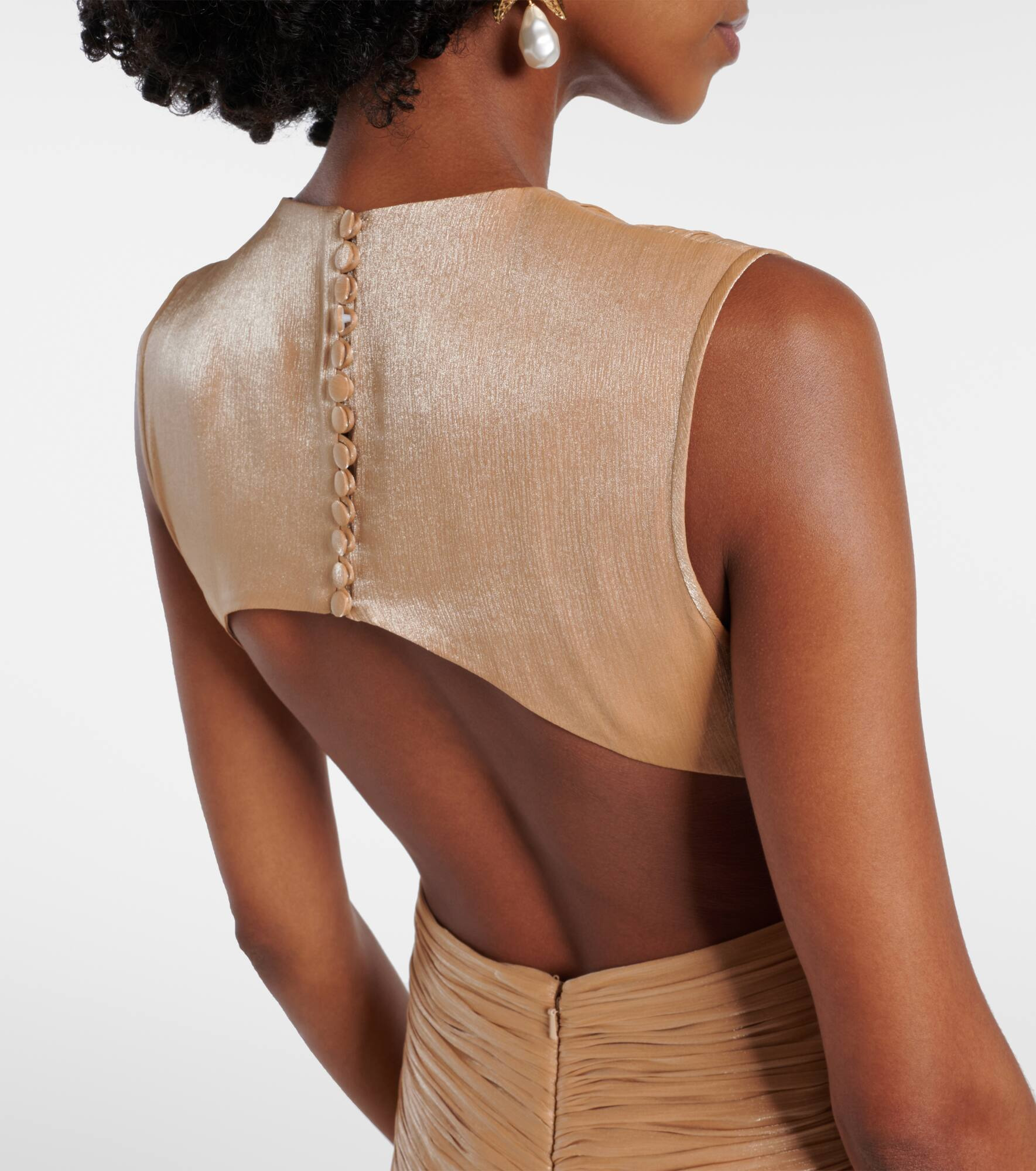 Silla cutout gathered gown - 7