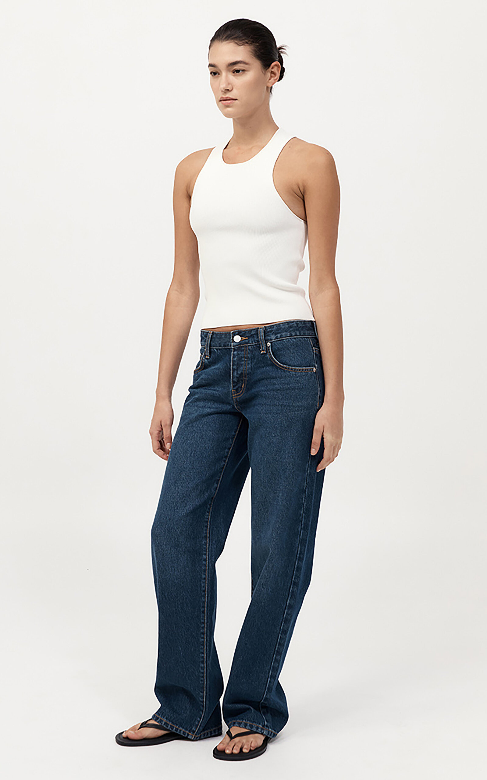 Low-Rise Organic Cotton Jeans blue - 2