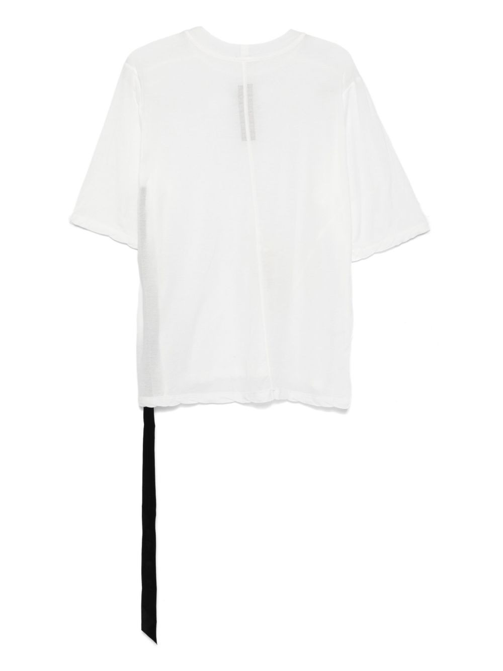 asymmetrical-hem organic cotton top - 2