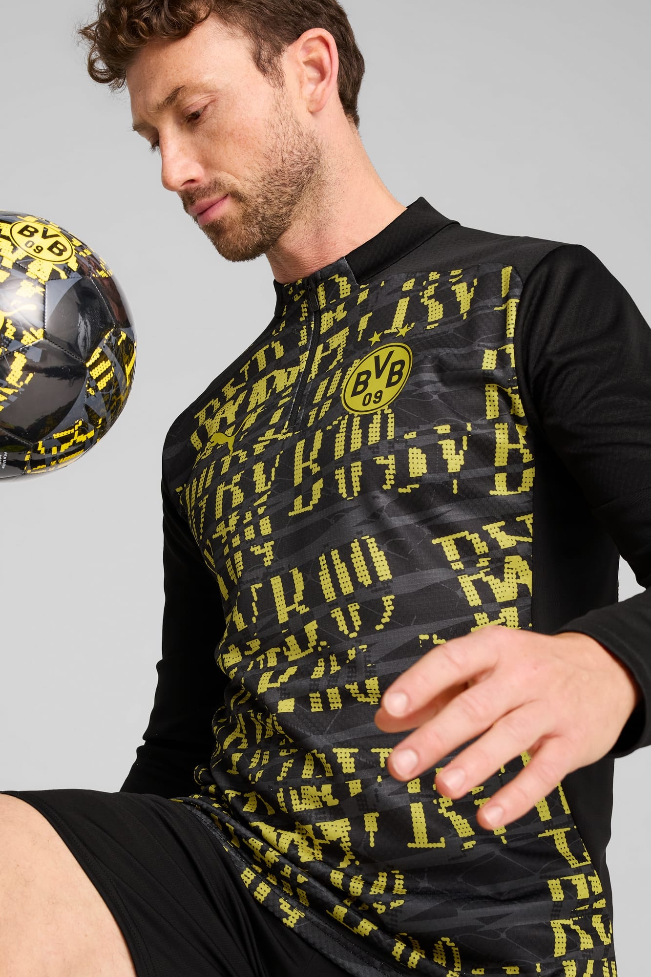 Borussia Dortmund Men's Pre-Match Quarter-Zip Top - 4