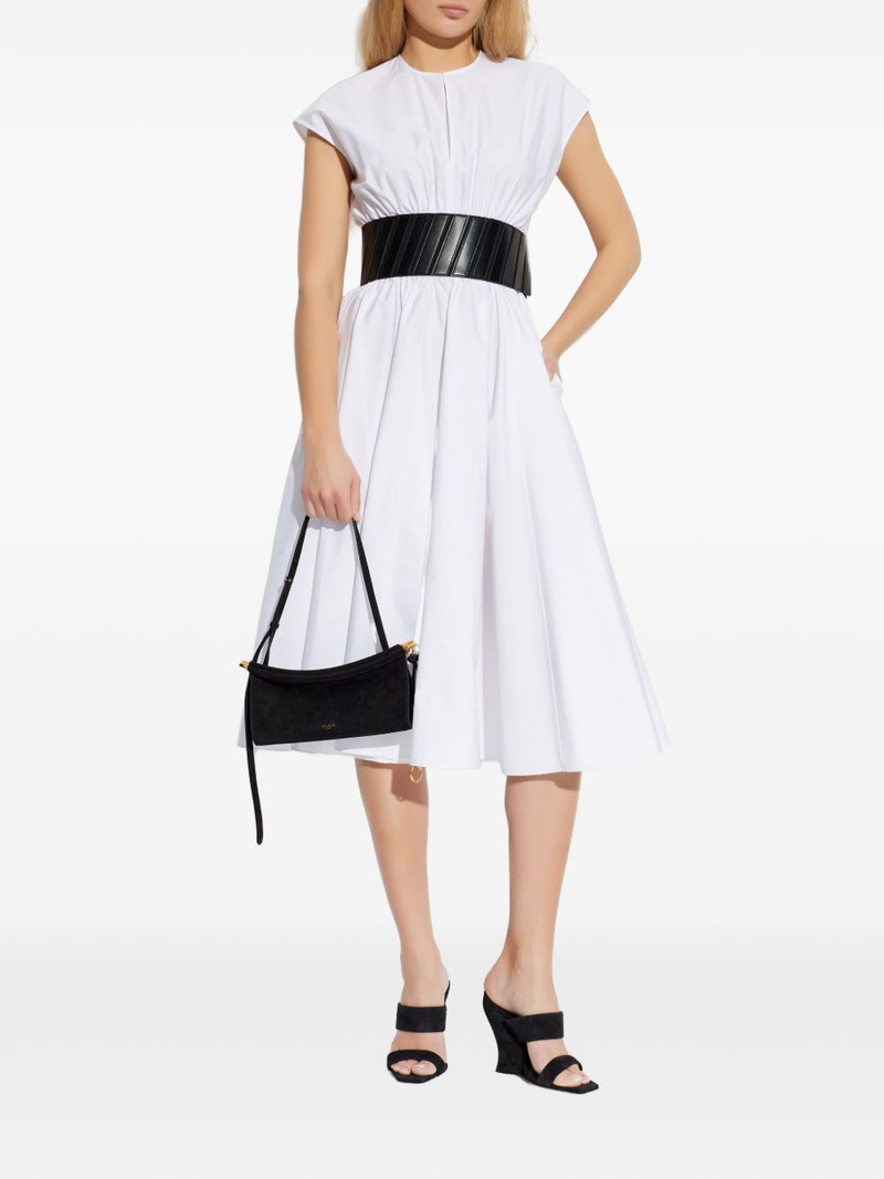 Alaïa belted flared dress outlook