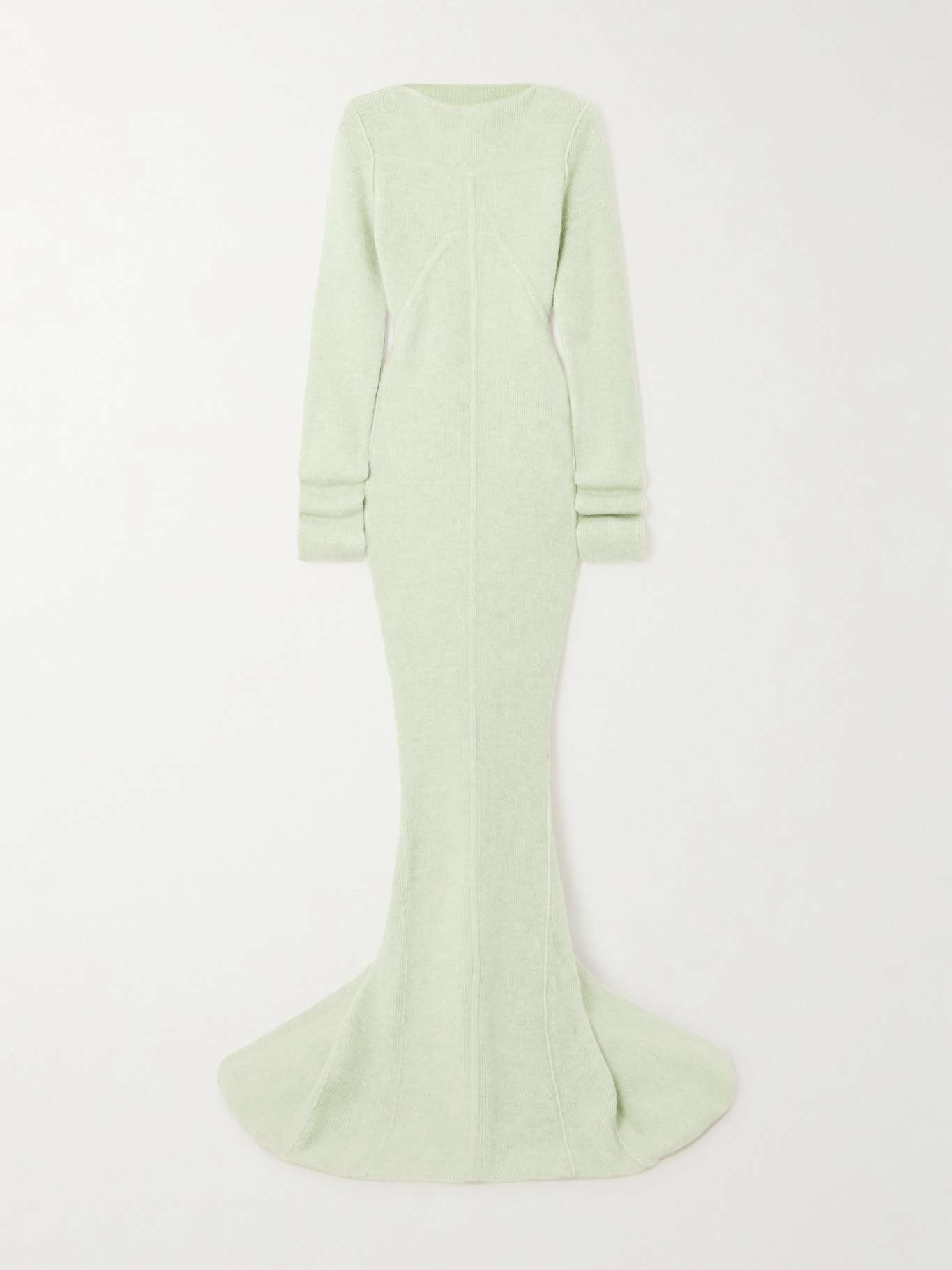 Luna open-back brushed-knit gown - 1