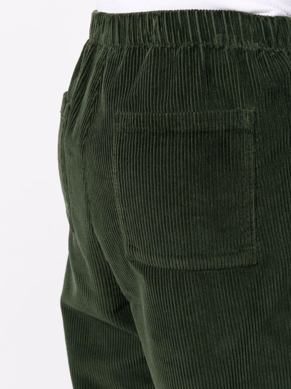 corduroy straight-leg trousers - 5