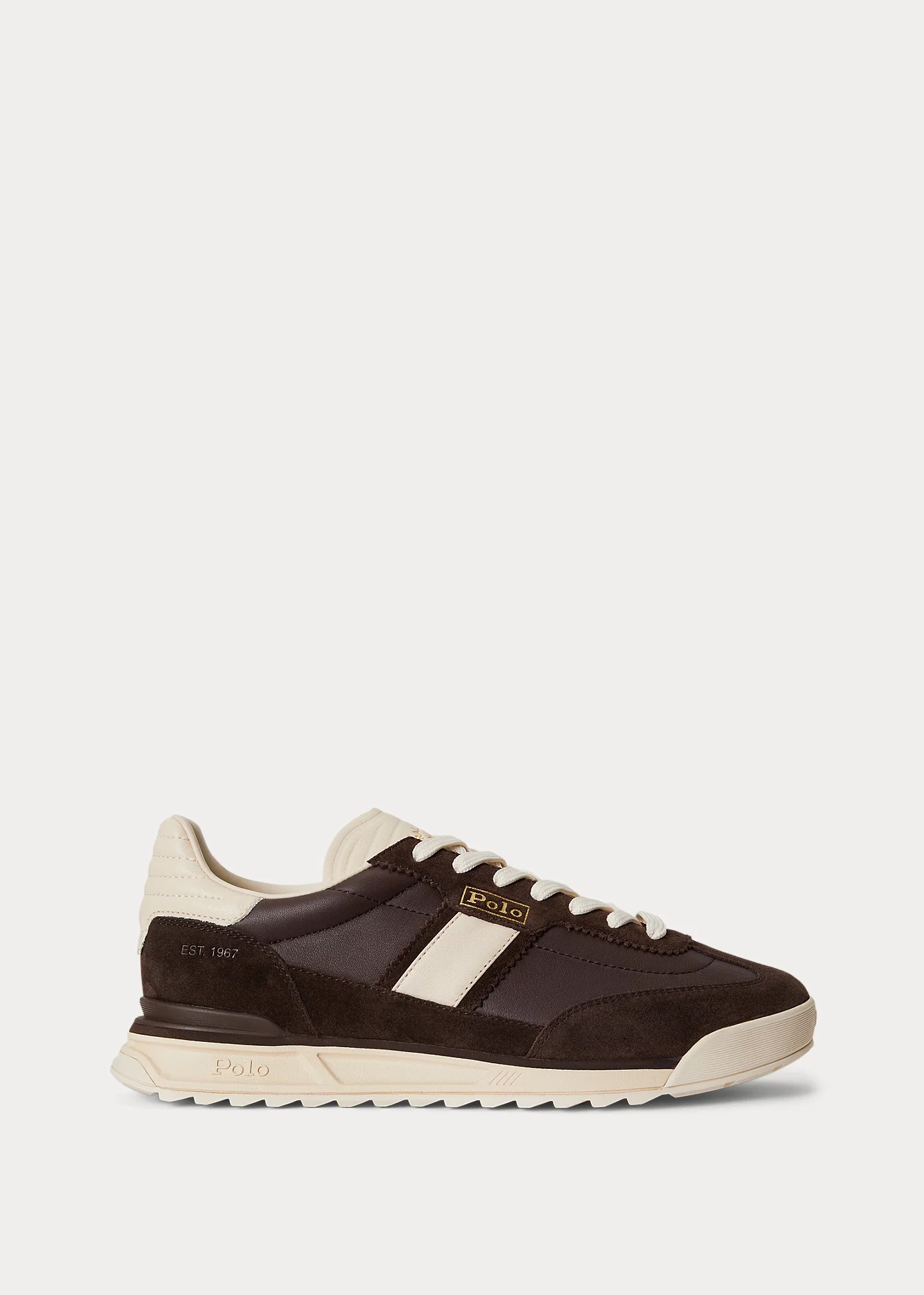 Varick Leather-Suede Sneaker - 1