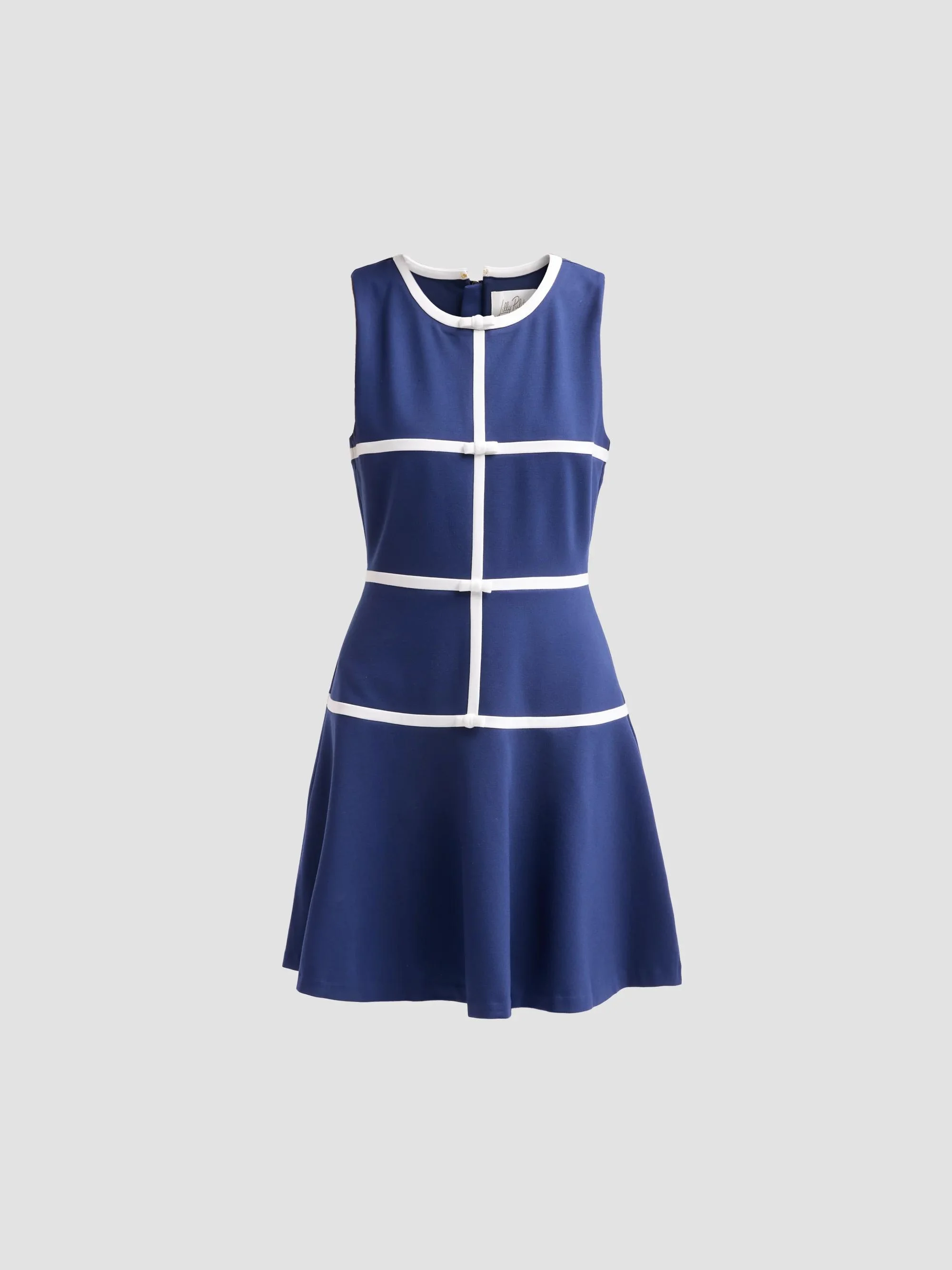 Women's Clancie Bow-Accented Mini Dress - Low Tide Navy - 1