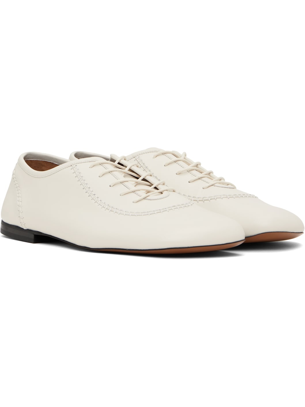 Off-White Lace-Up Oxfords - 4