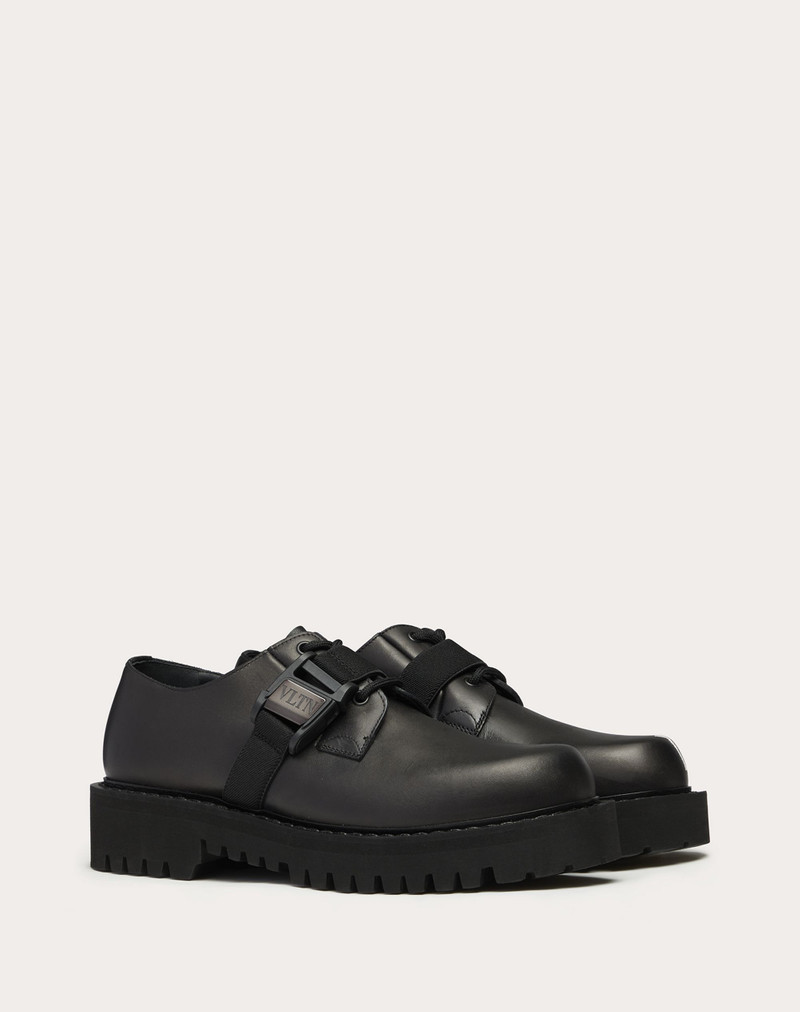 Valentino Calfskin Derby with VLTN Buckle outlook