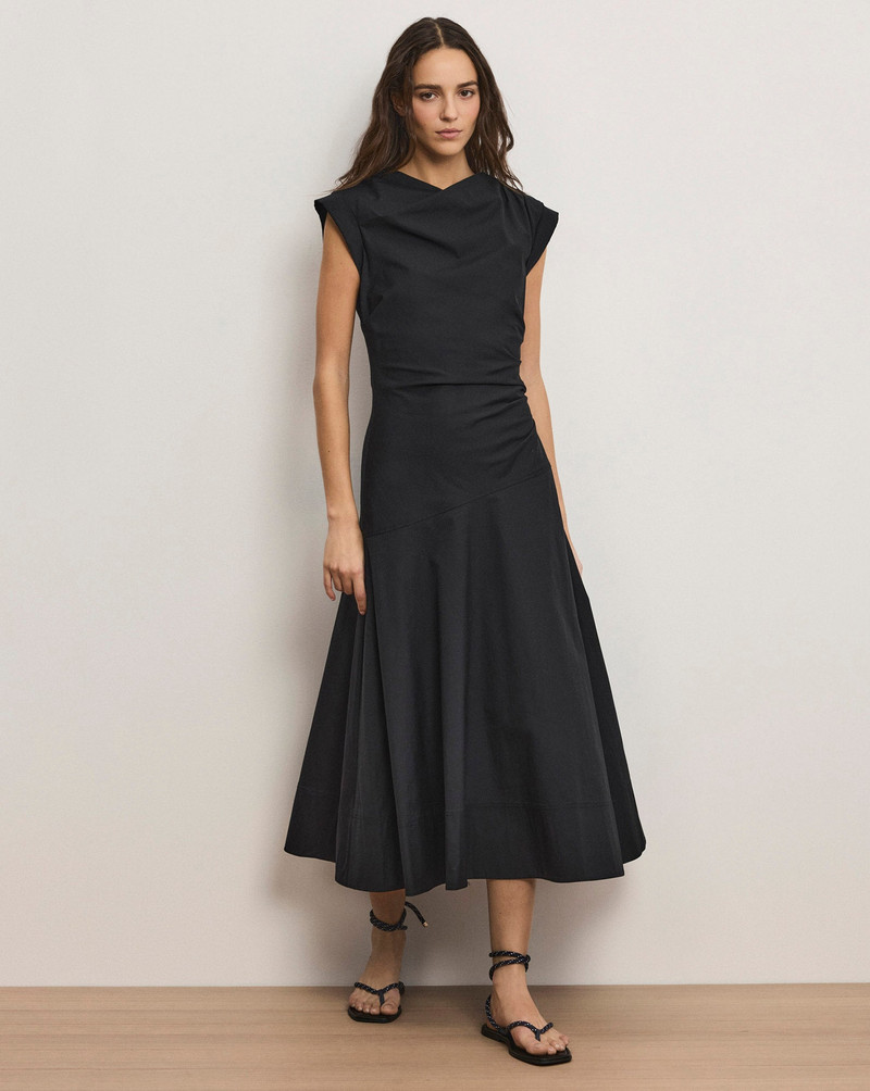 LISETTE COTTON POPLIN MIDI DRESS 4